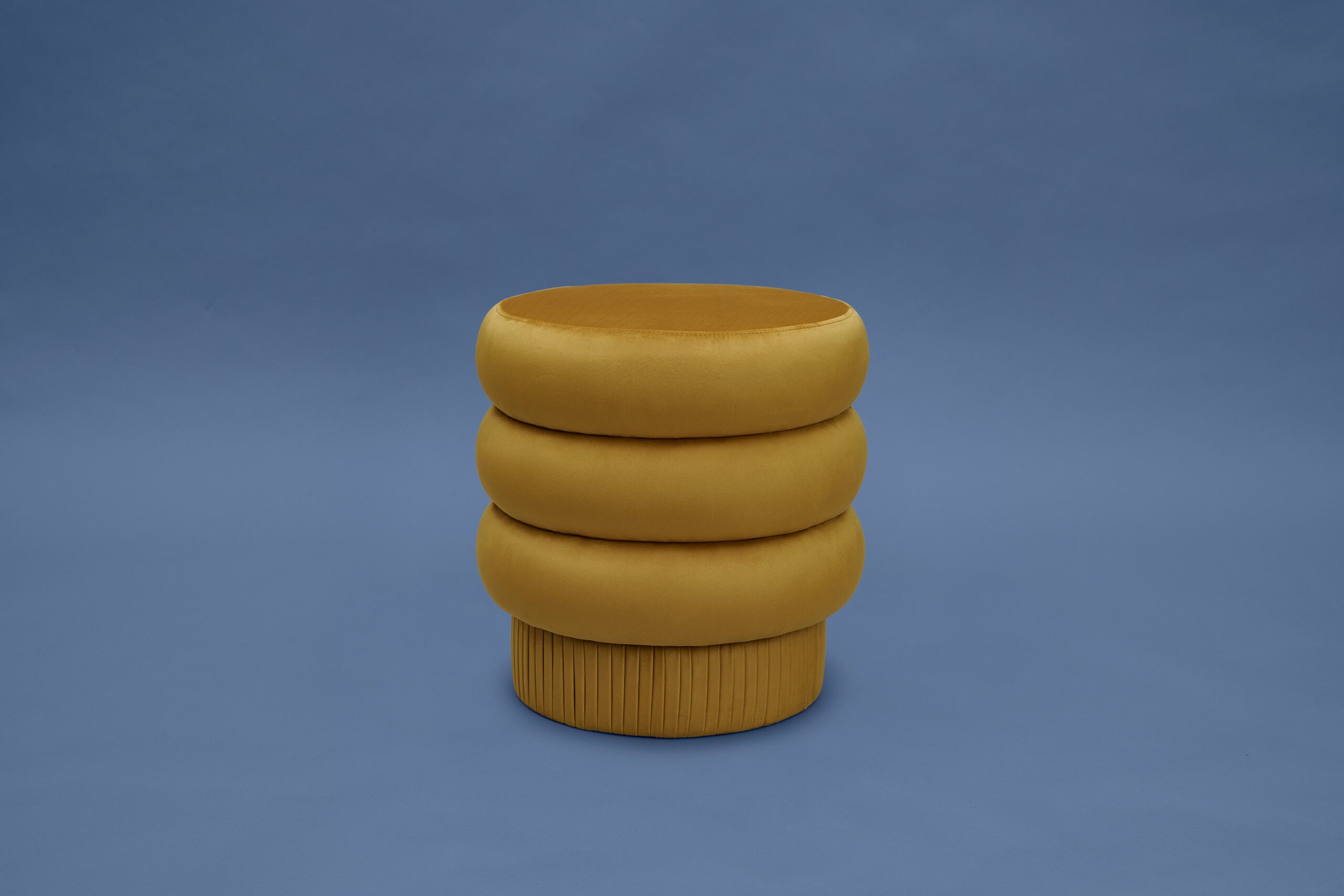 Pompa Contemporary Sculptural Velvet Pouf by Houtique 6