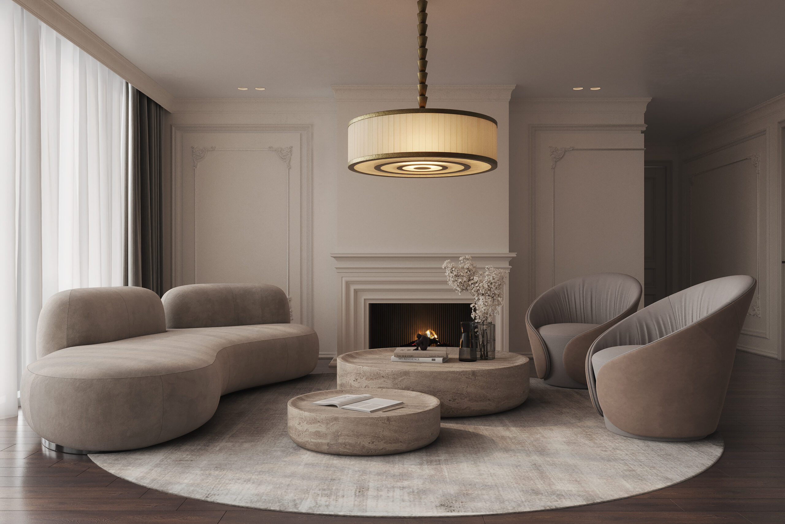 Quartz Pendant Light III by Aver 10