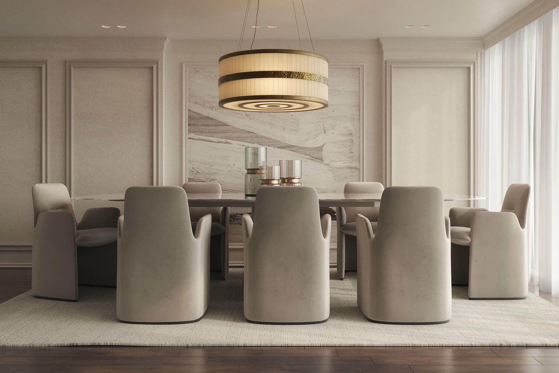 Quartz Pendant Light III by Aver 19