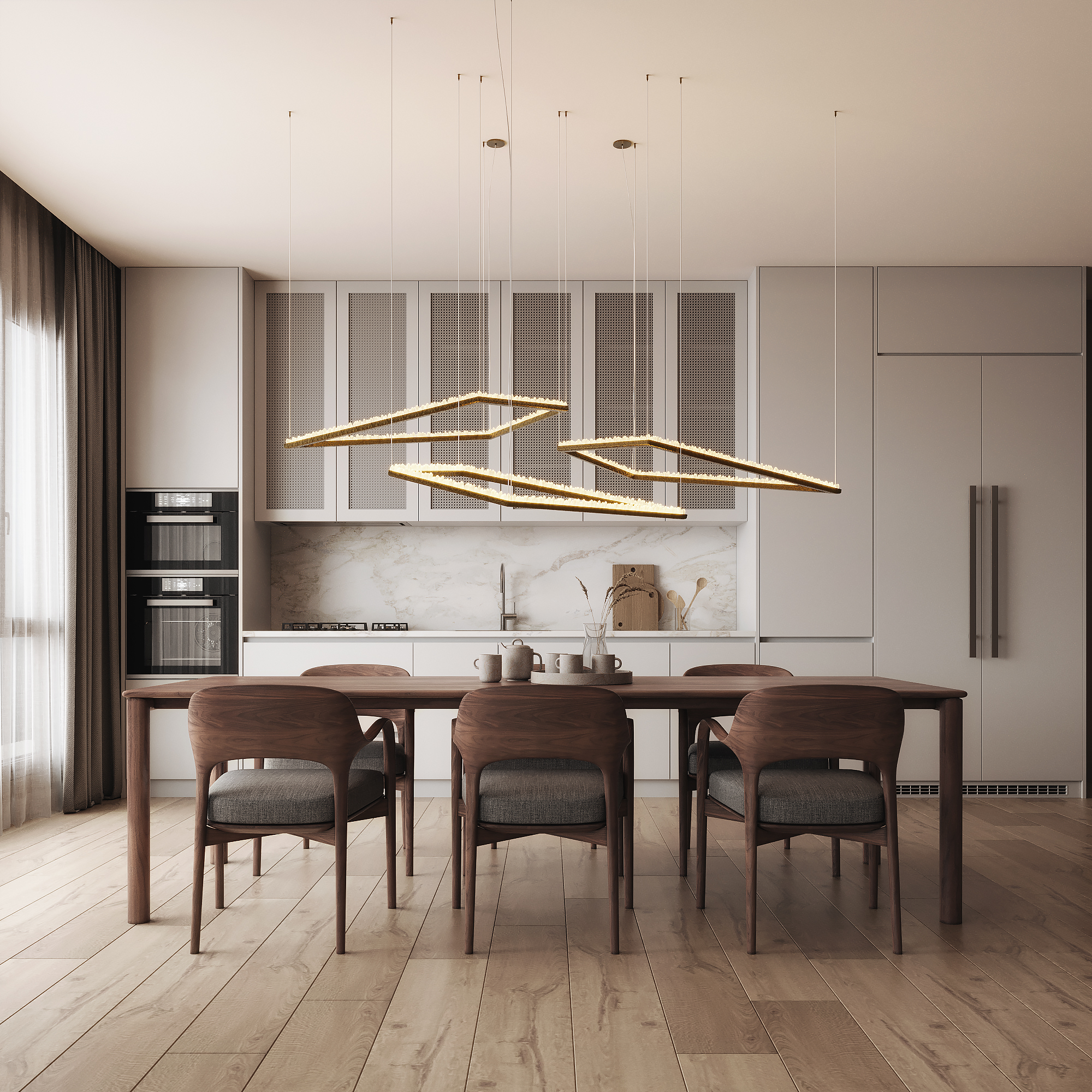 Quartz Pendant Light III by Aver 20