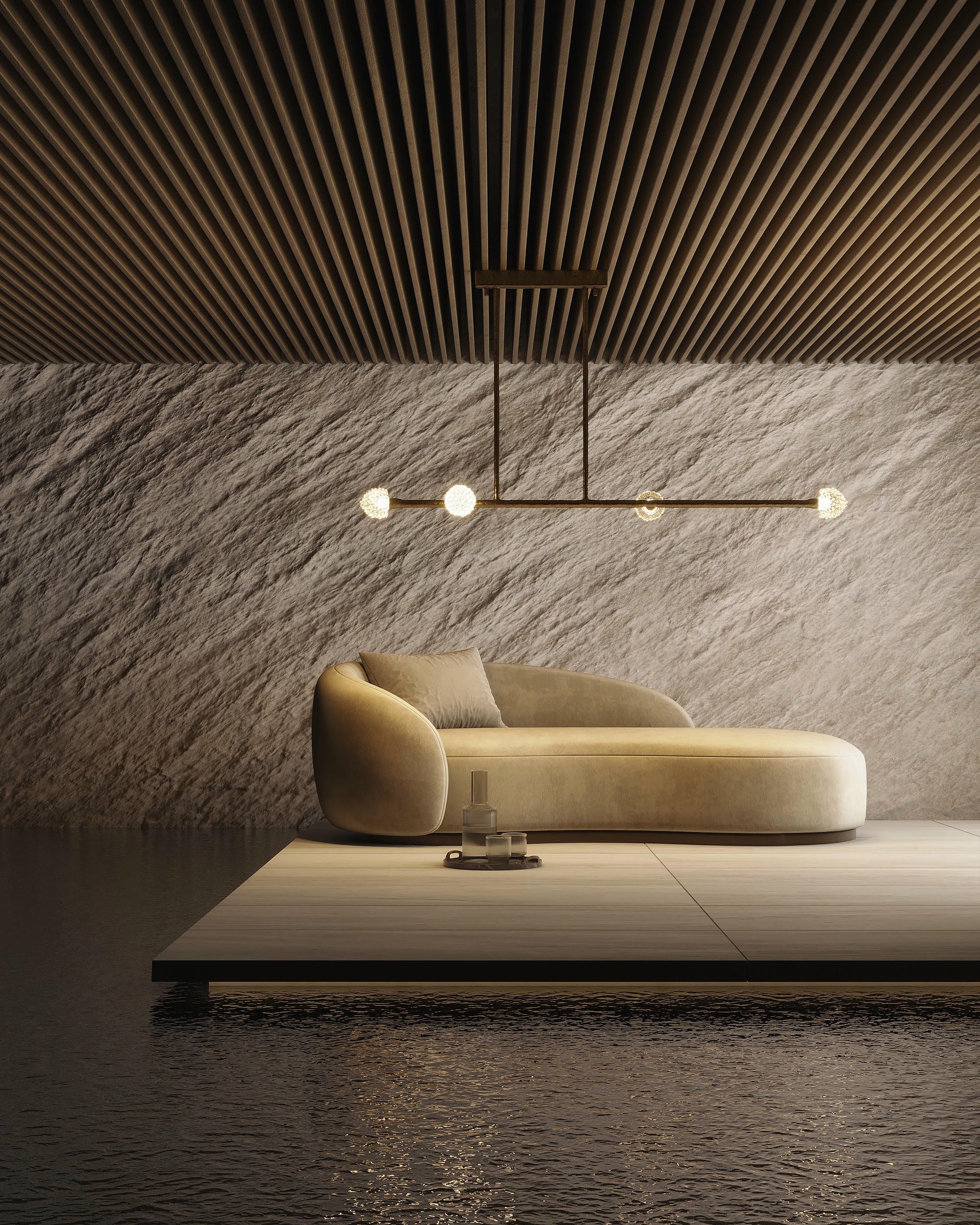 Quartz Pendant Light III by Aver 7