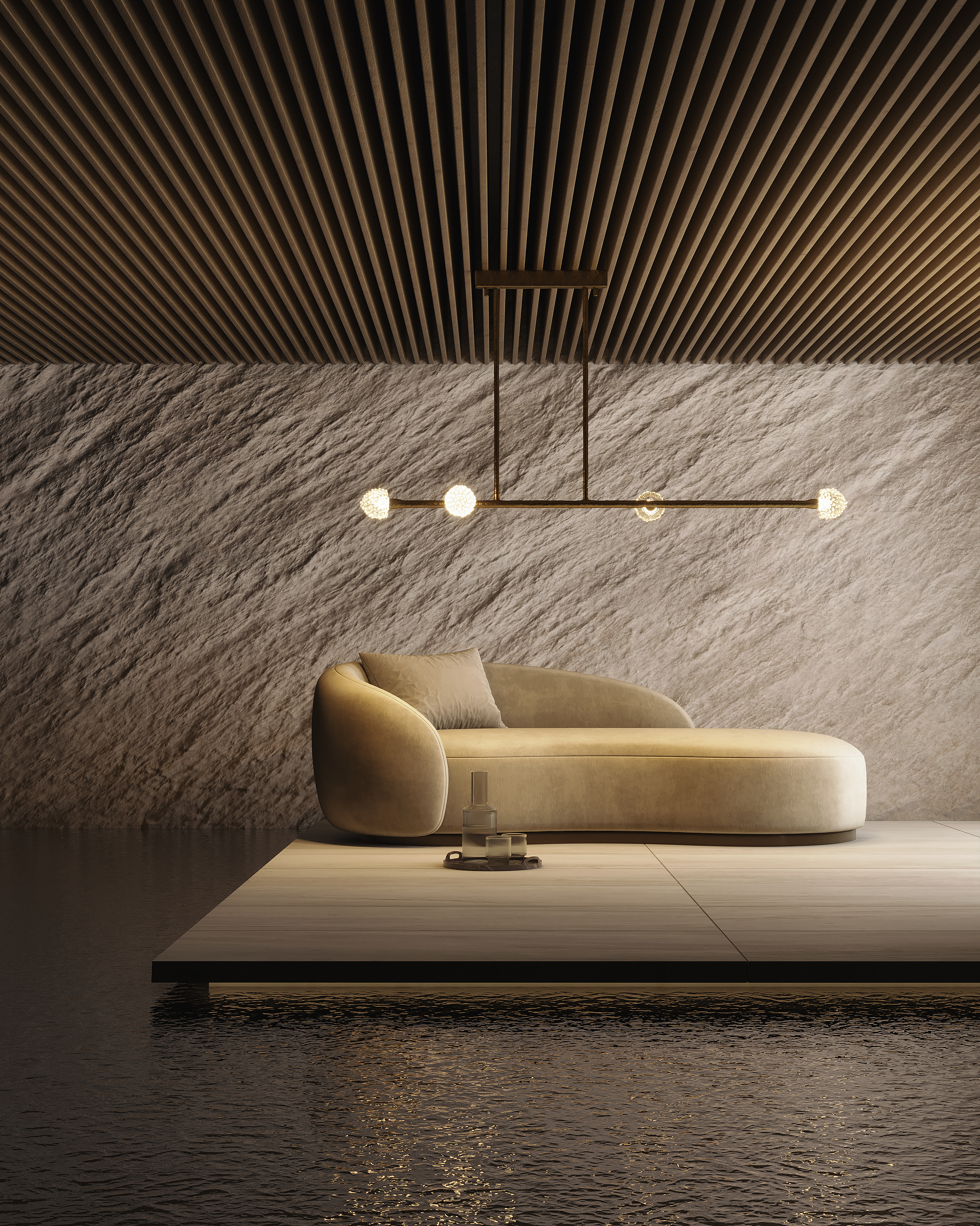 Quartz Pendant Light III by Aver 7