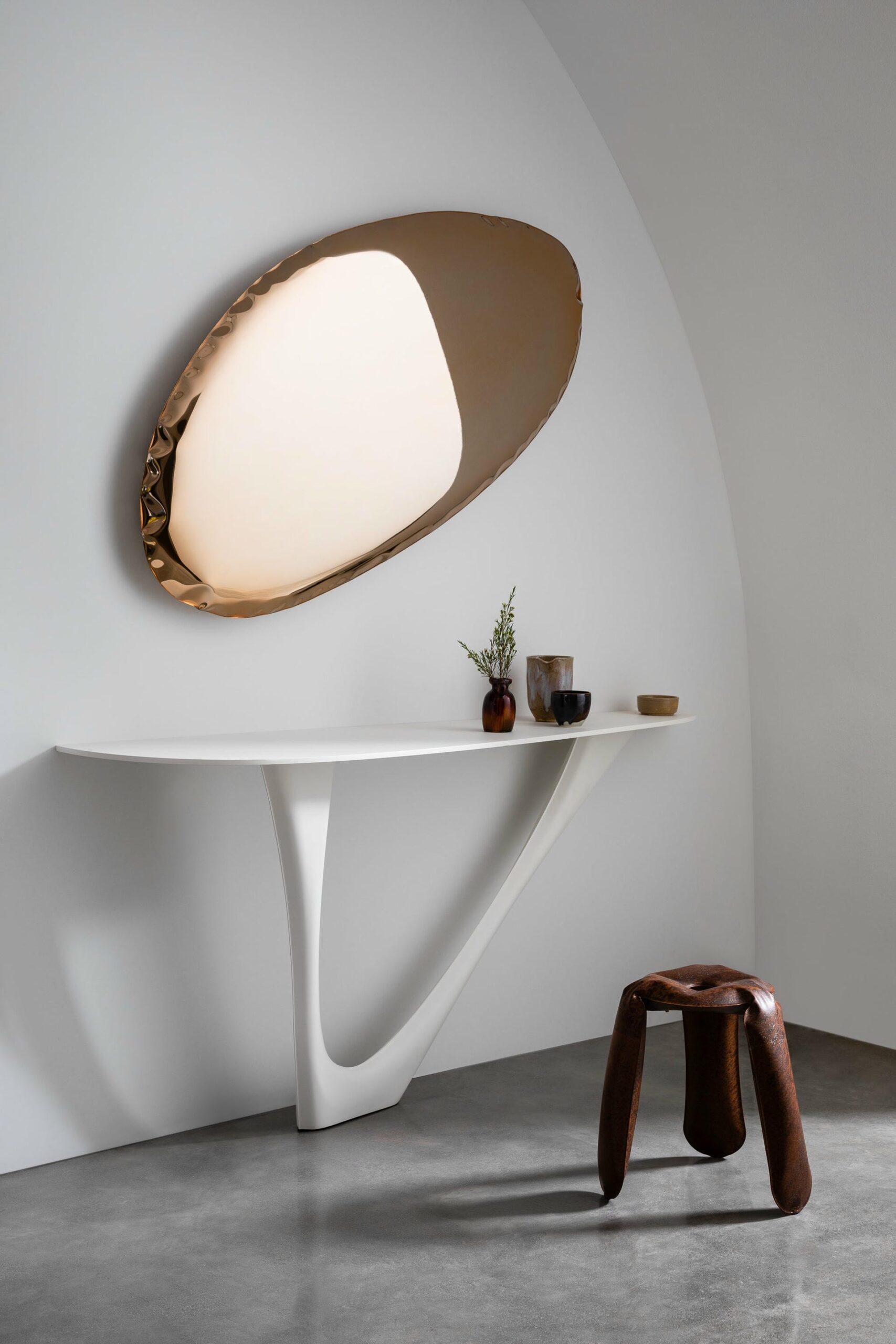 Rose Gold Tafla O5 Wall Mirror by Zieta 5
