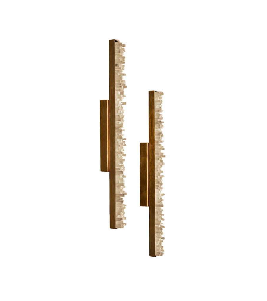 Set of 2 Natural Stone Wall Light 70 by Aver 1