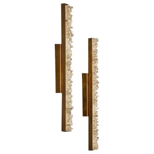 Set of 2 Natural Stone Wall Light 70 by Aver 1