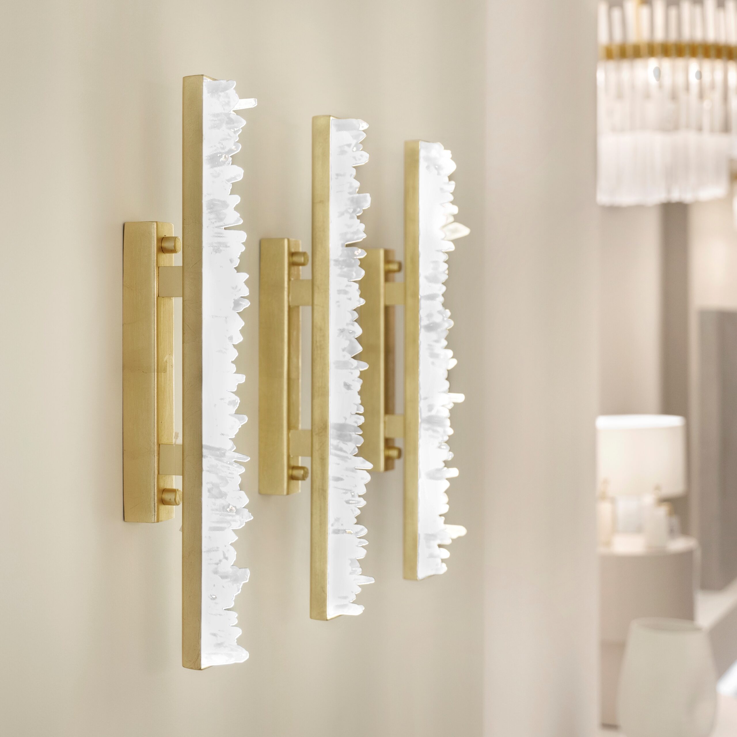 Set of 2 Natural Stone Wall Light 70 by Aver 24
