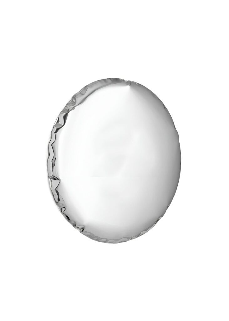 Stainless Steel Oko 62 Sculptural Wall Mirror by Zieta 1