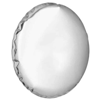 Stainless Steel Oko 62 Sculptural Wall Mirror by Zieta