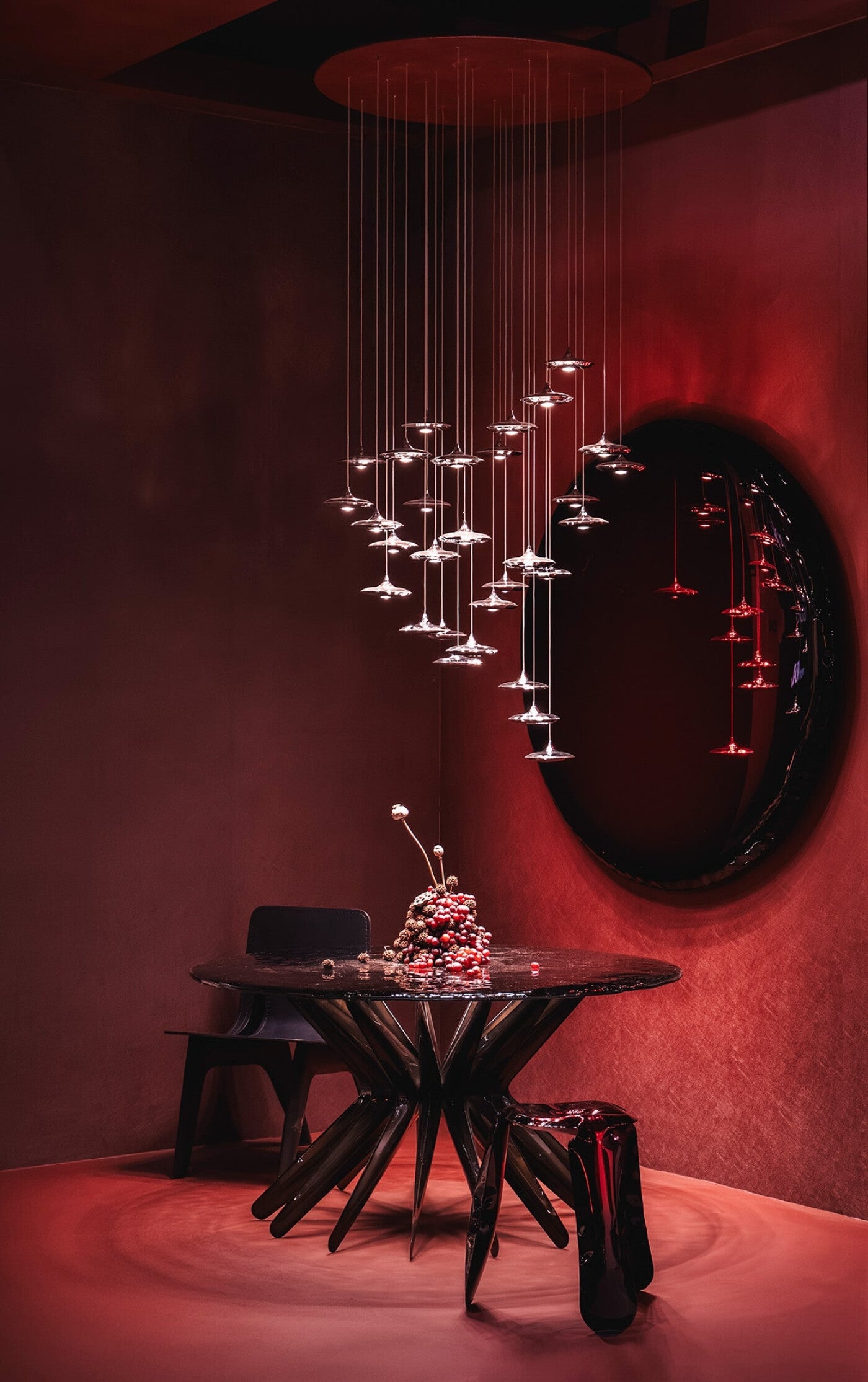 Stainless Steel Oko 62 Sculptural Wall Mirror by Zieta 12