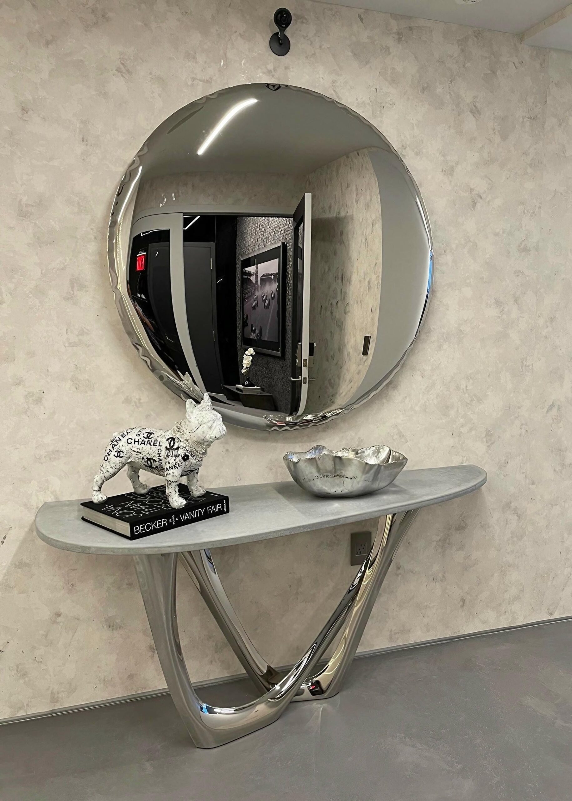 Stainless Steel Oko 62 Sculptural Wall Mirror by Zieta 5