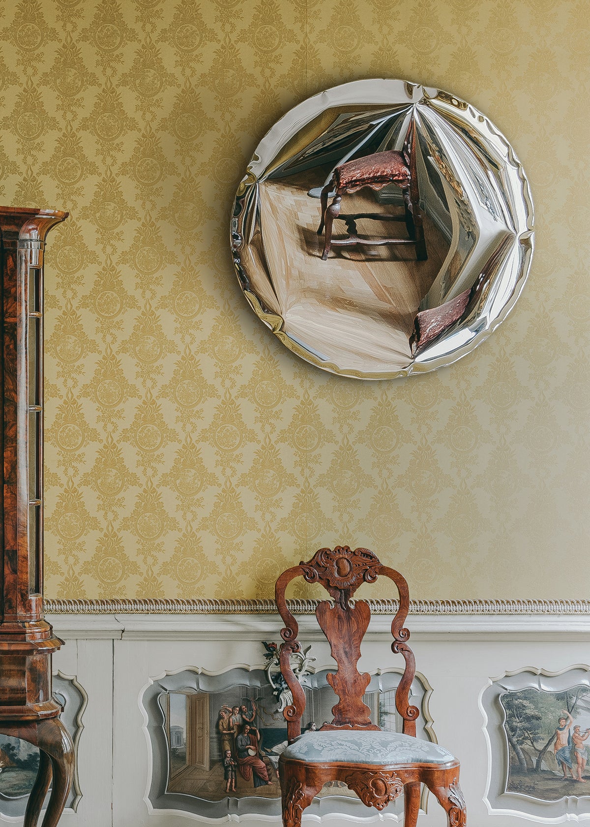 Stainless Steel Oko 62 Sculptural Wall Mirror by Zieta 6
