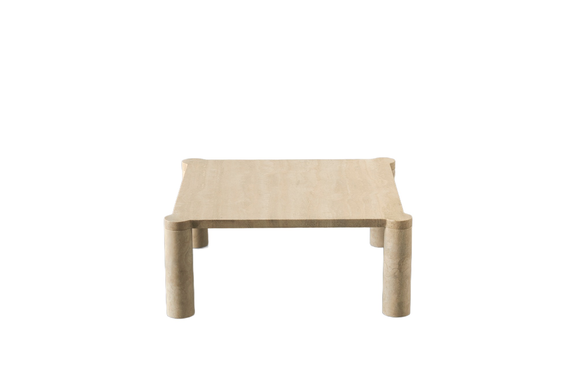 Alessio Travertine Coffee Table by Agglomerati 1