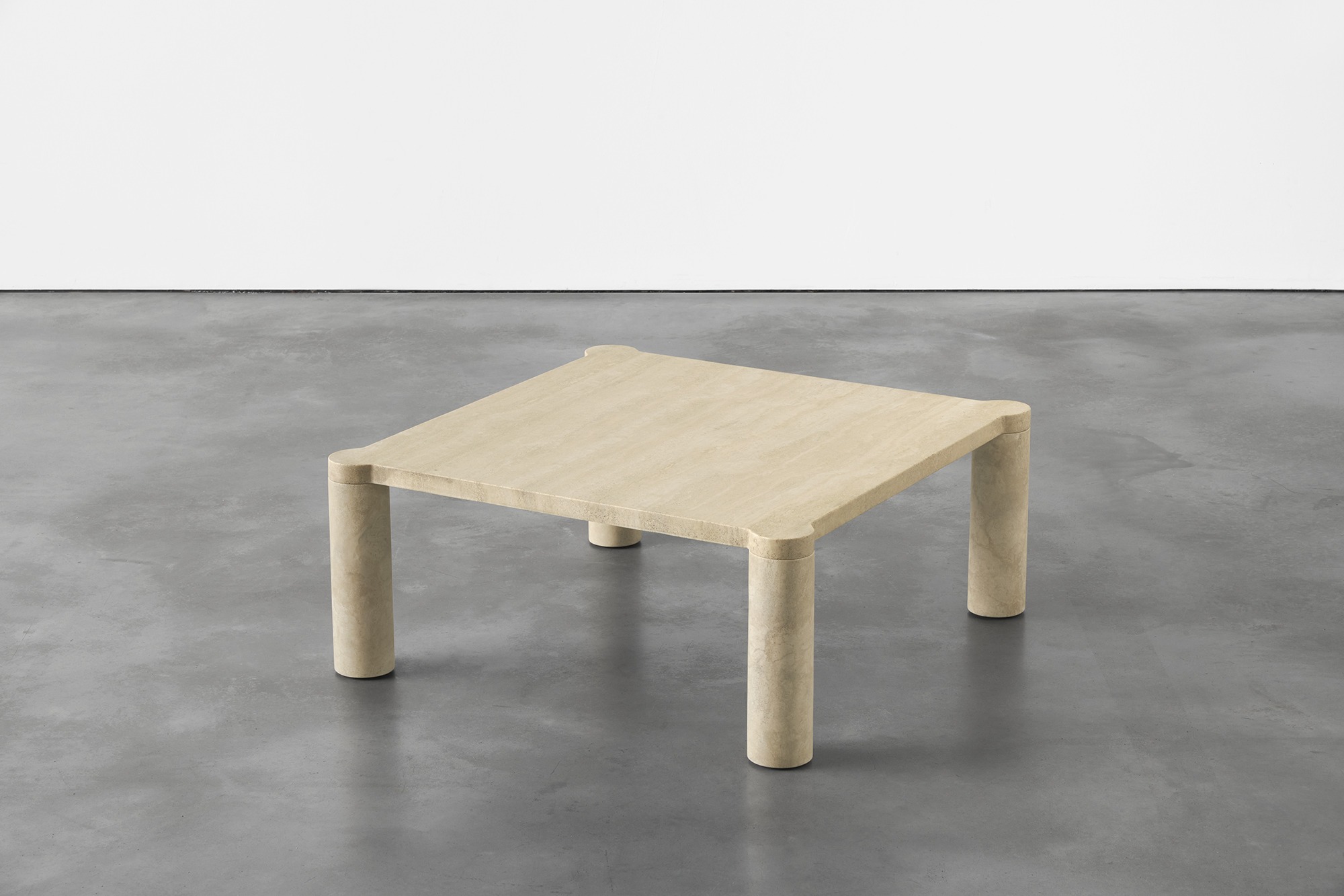 Alessio Travertine Coffee Table by Agglomerati 4