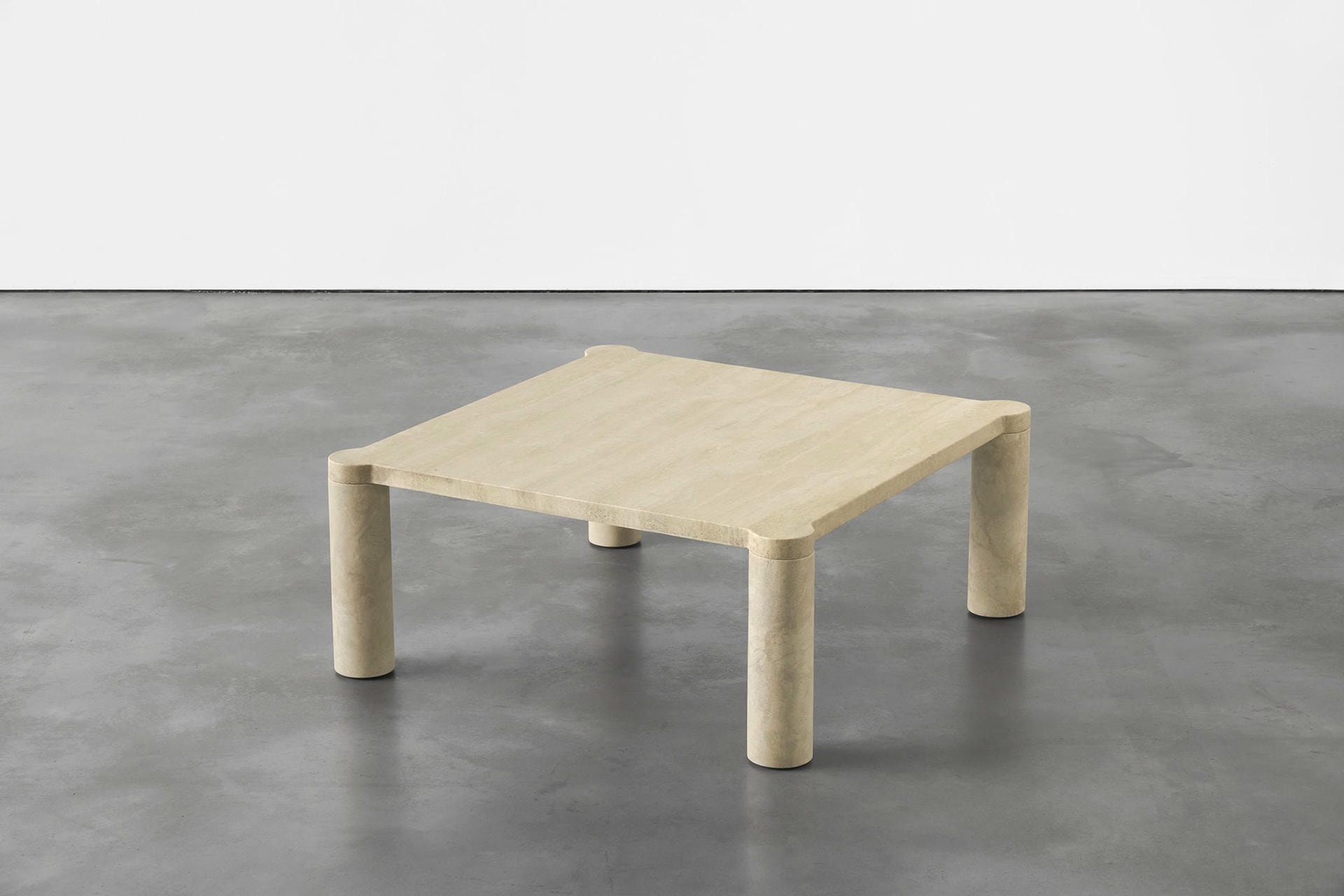 Alessio Travertine Coffee Table by Agglomerati 4
