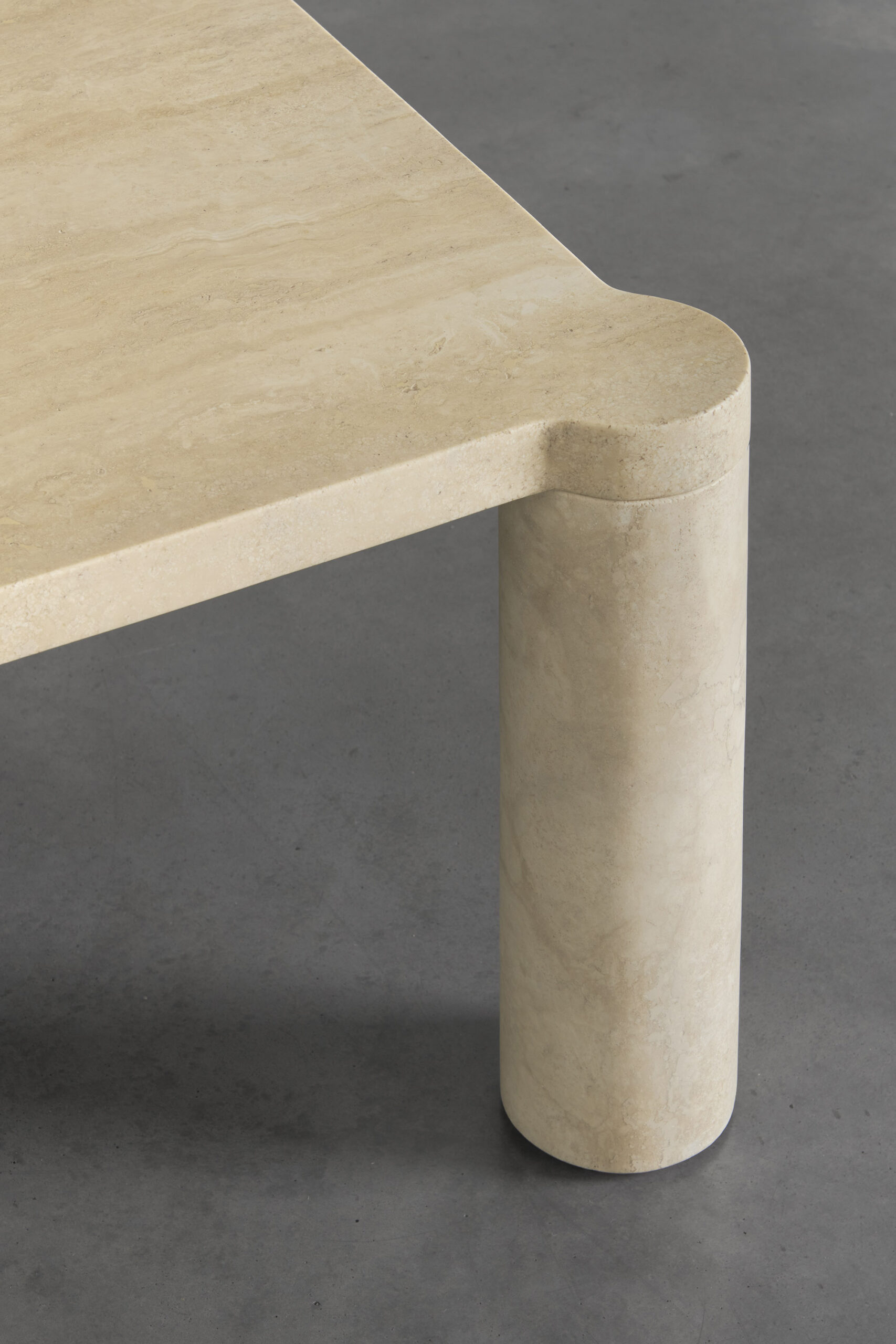 Alessio Travertine Coffee Table by Agglomerati 6