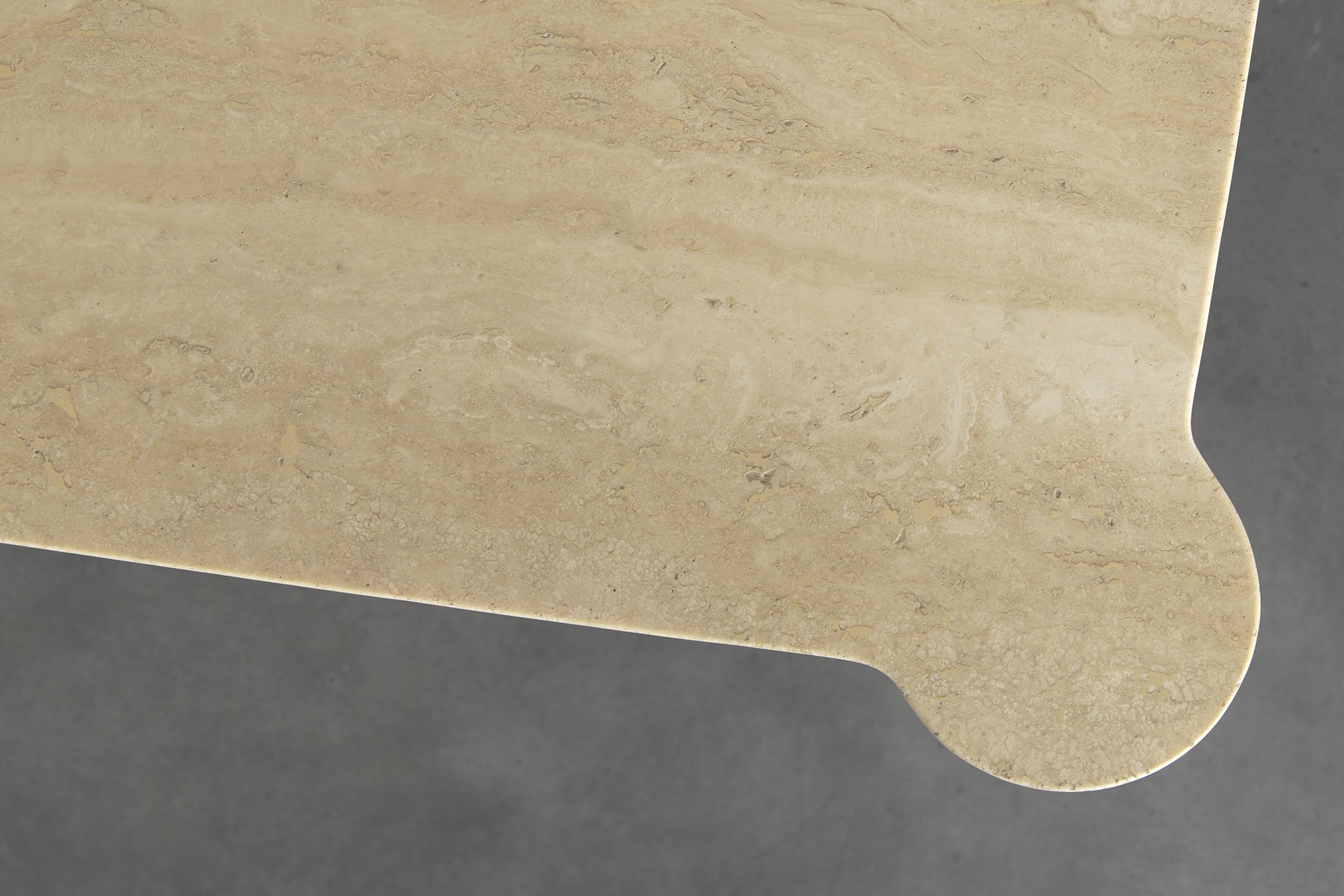 Alessio Travertine Coffee Table by Agglomerati 7