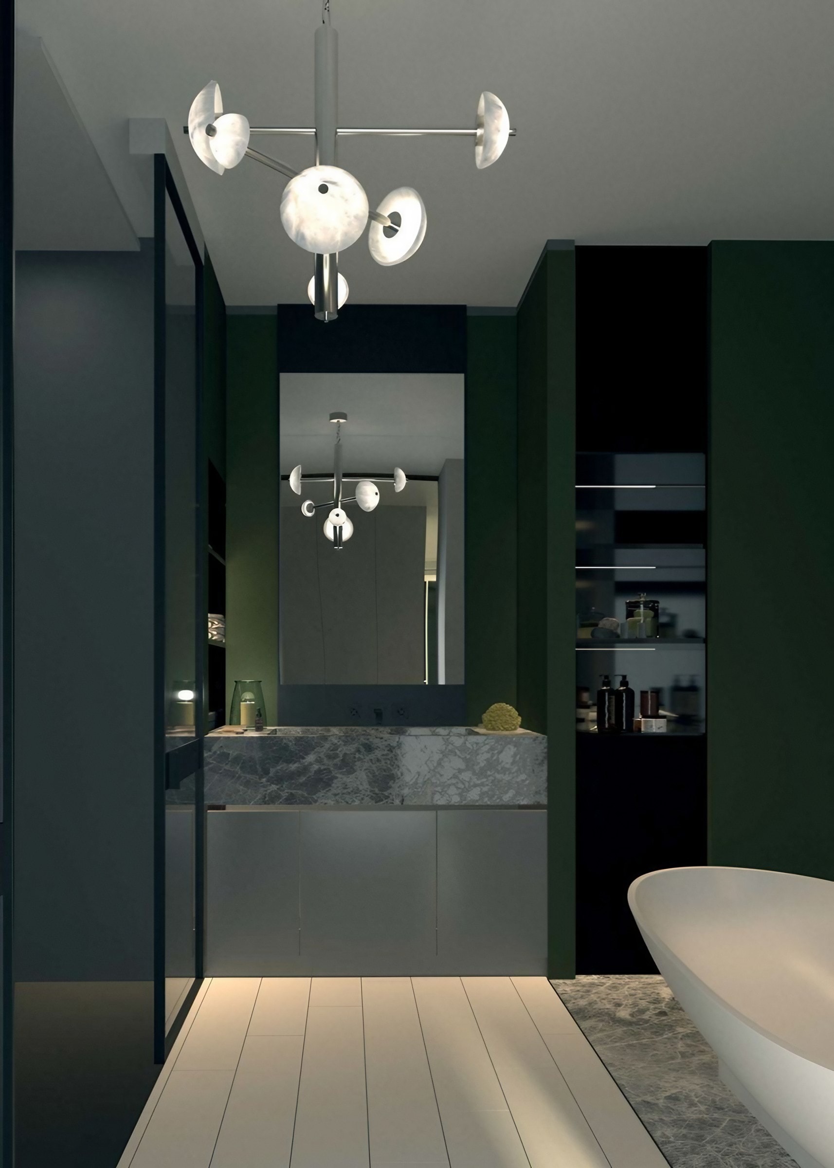 Apollo Pendant Light by Alabastro Italiano 6