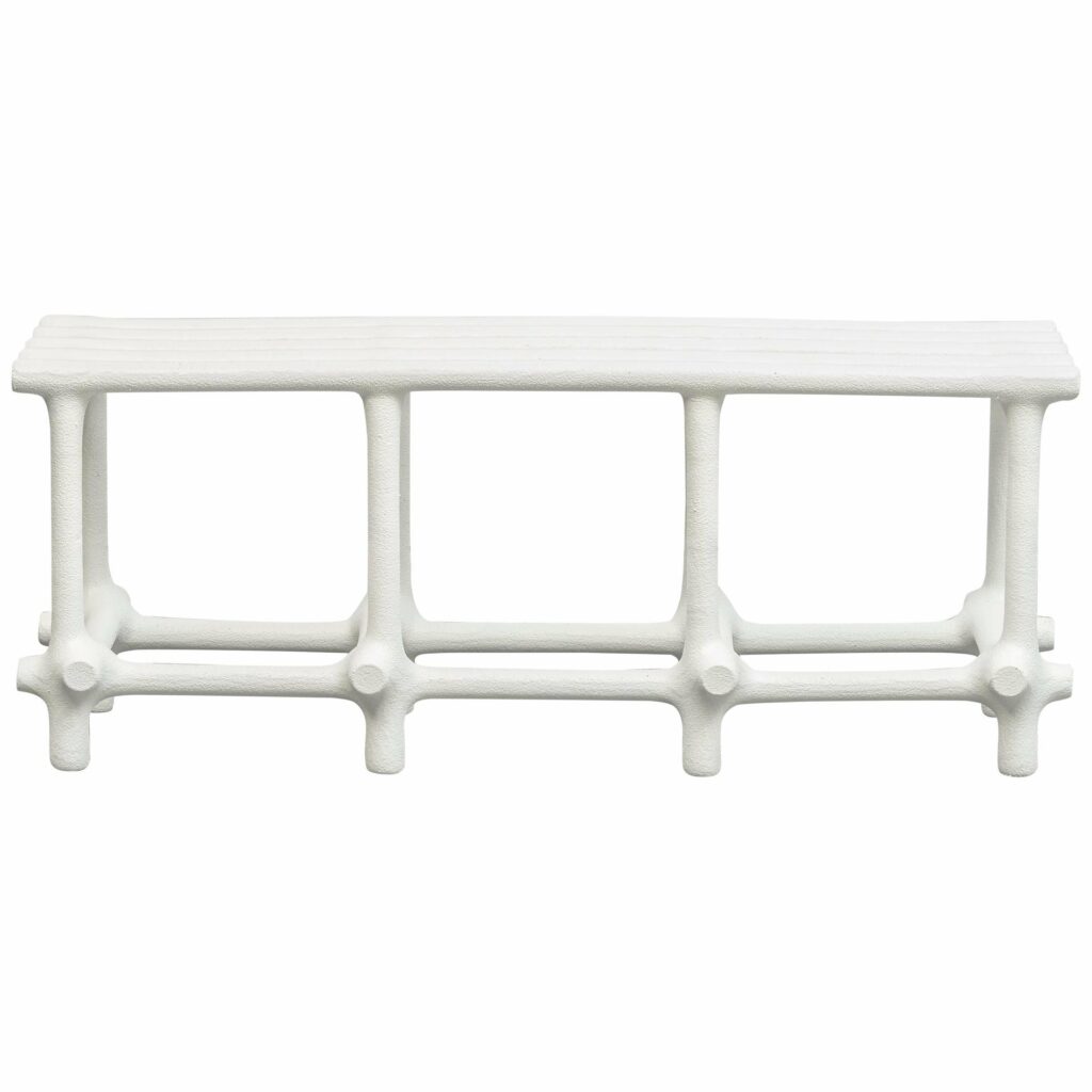 Basic Limited Edition Sculptural Nylon and Sand Bench by Hot Wire Extensions 1