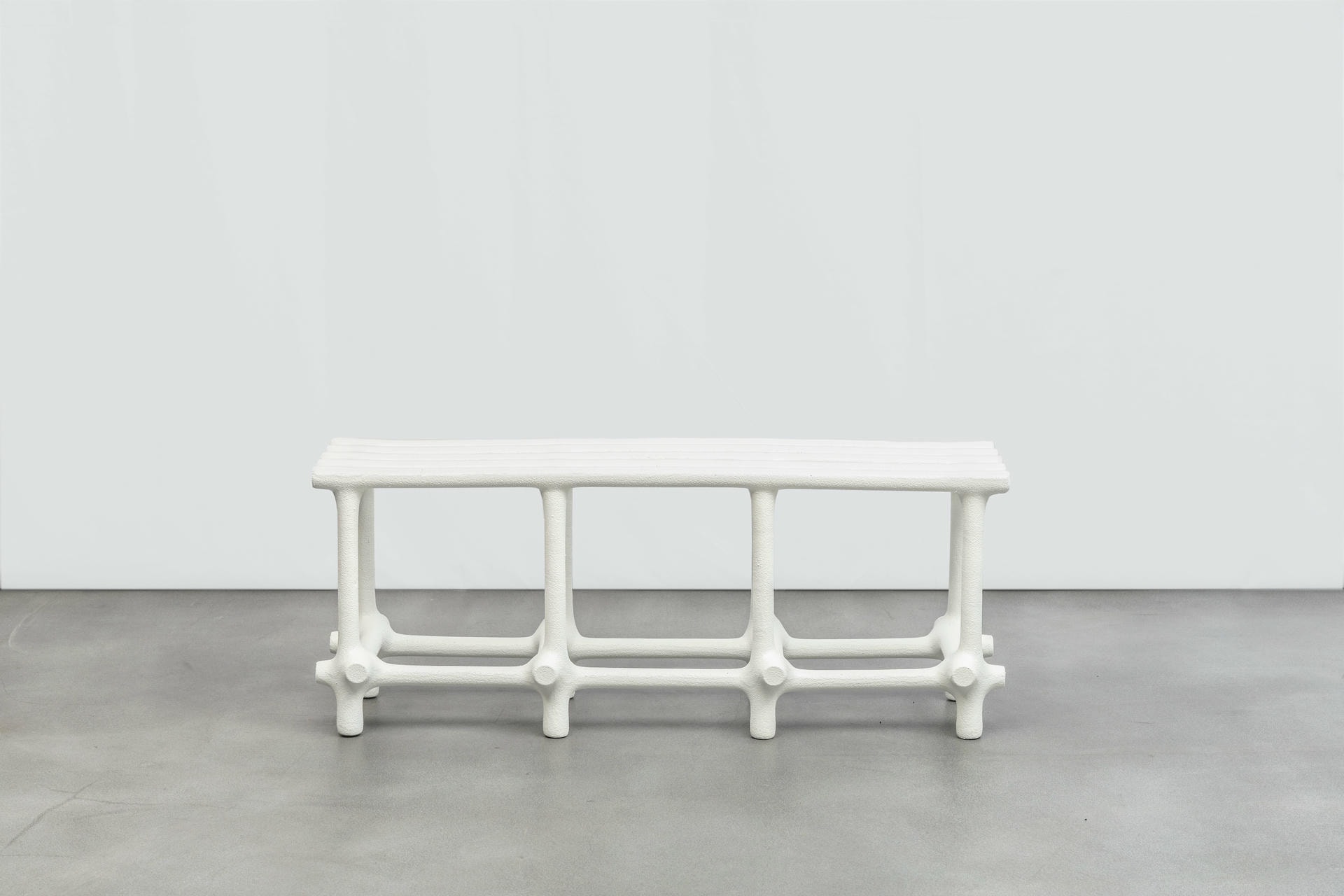 Basic Limited Edition Sculptural Nylon and Sand Bench by Hot Wire Extensions 3