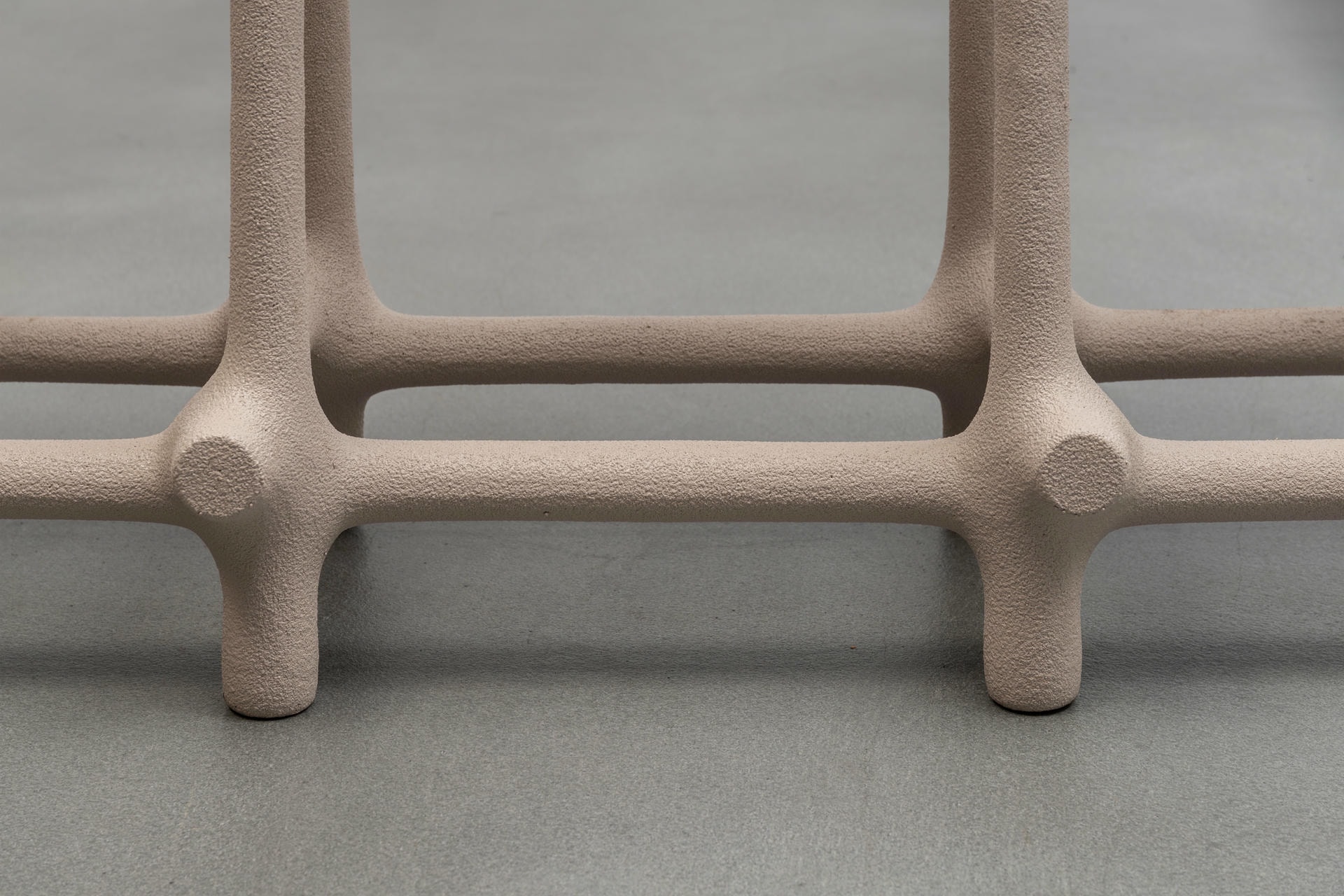 Basic Limited Edition Sculptural Nylon and Sand Bench by Hot Wire Extensions 5