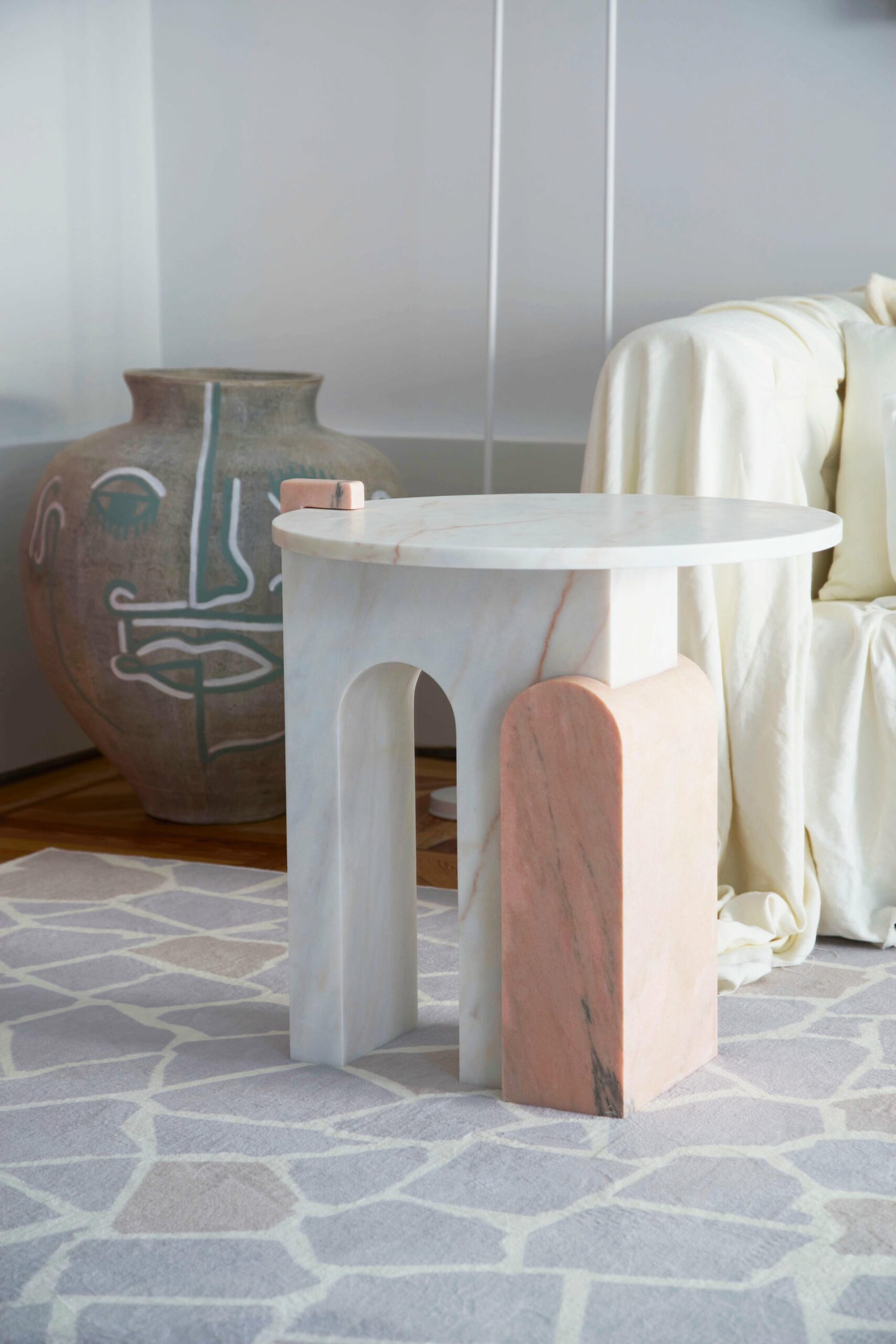 Black Marble Side Table by Dovain Studio 4