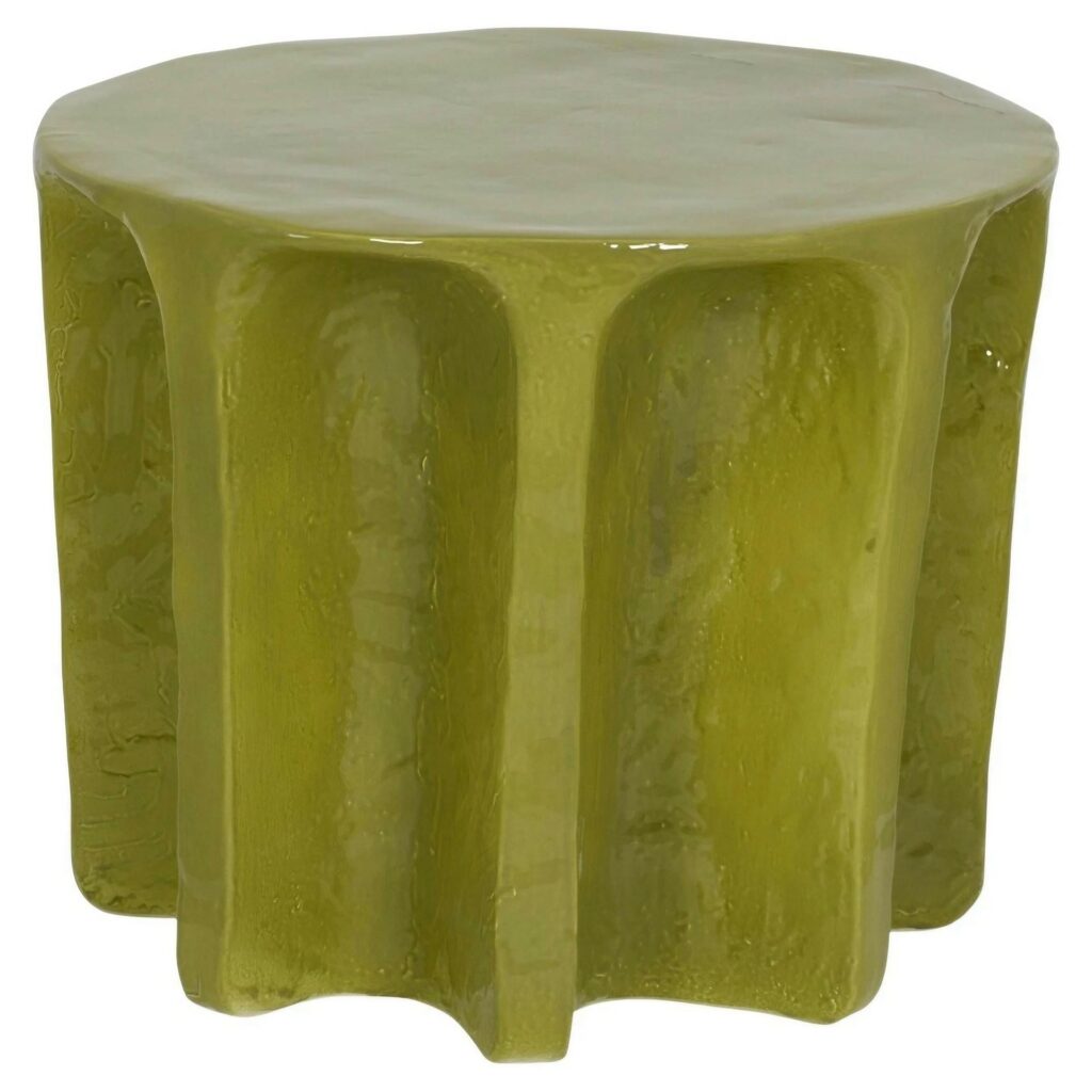 Chouchou Round Green Coffee Table by Pulpo 1