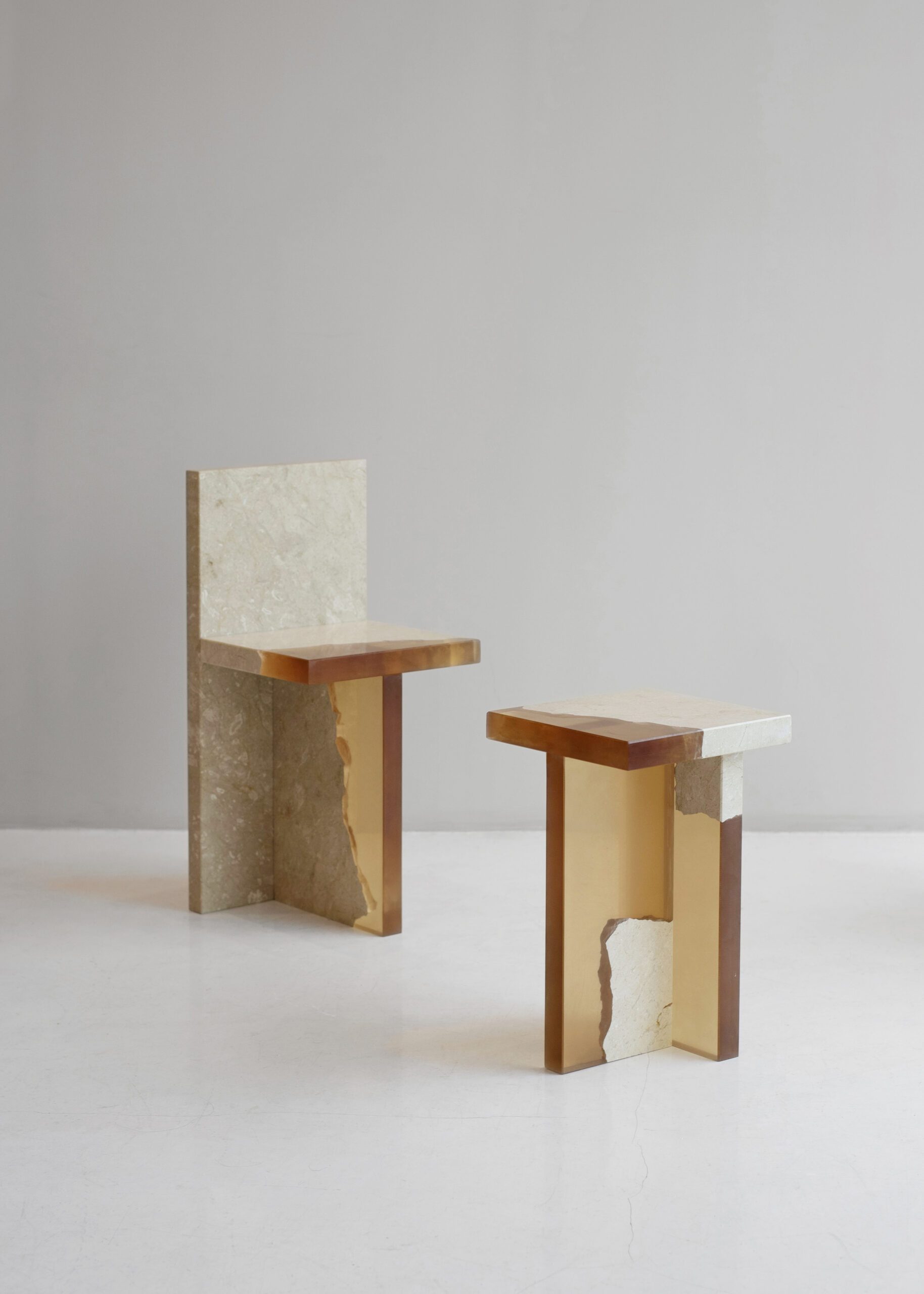 Crystal Marble Fragment Side Table by Jang Hea Kyoung 3