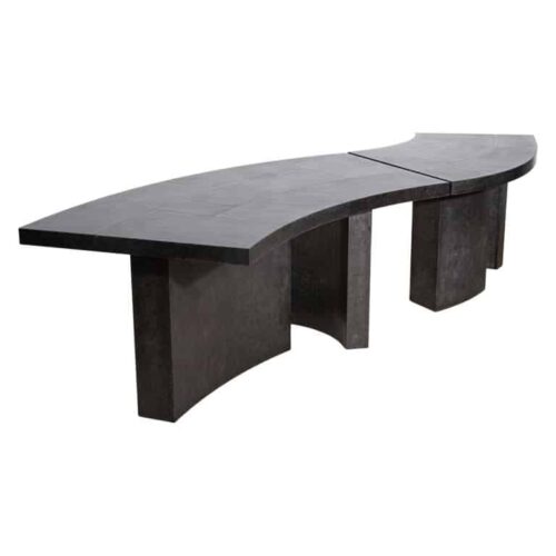 Large Layered Parkerized Steel Desk by Hyungshin Hwang 1