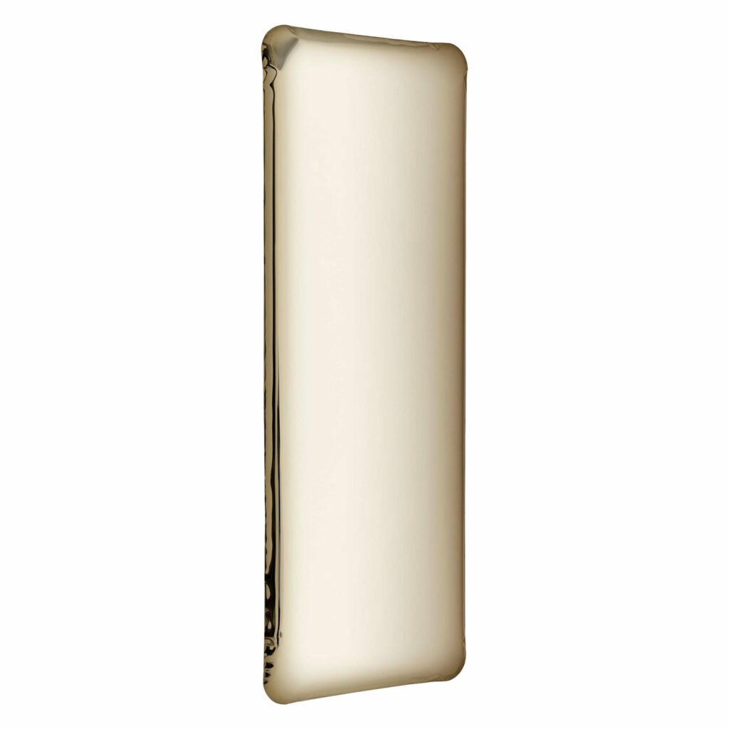 Light Gold Tafla Q1 Sculptural Wall Mirror by Zieta 1