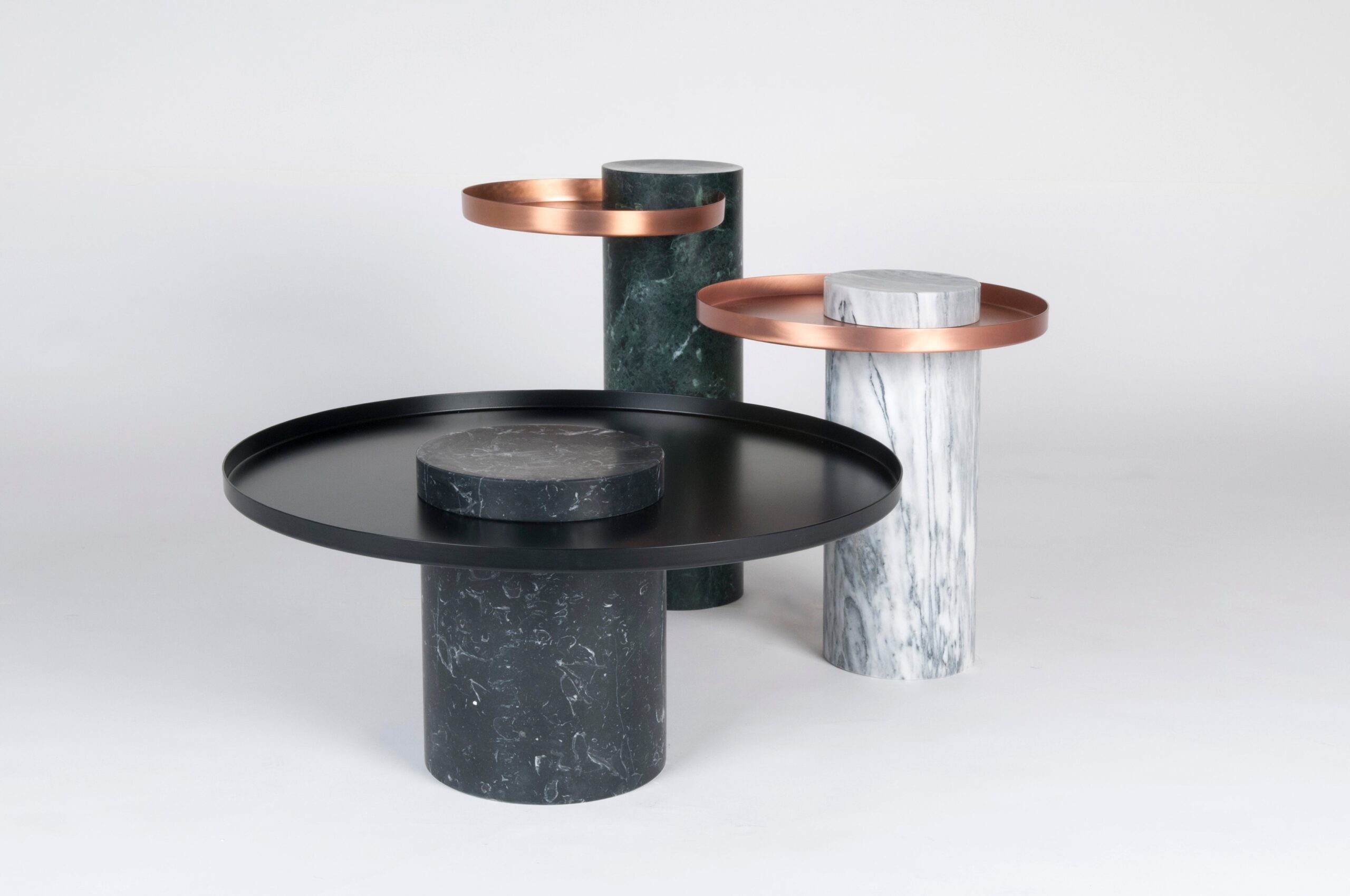 Low Black Marquina Marble Contemporary Gueridon Sebastian Herkner 14