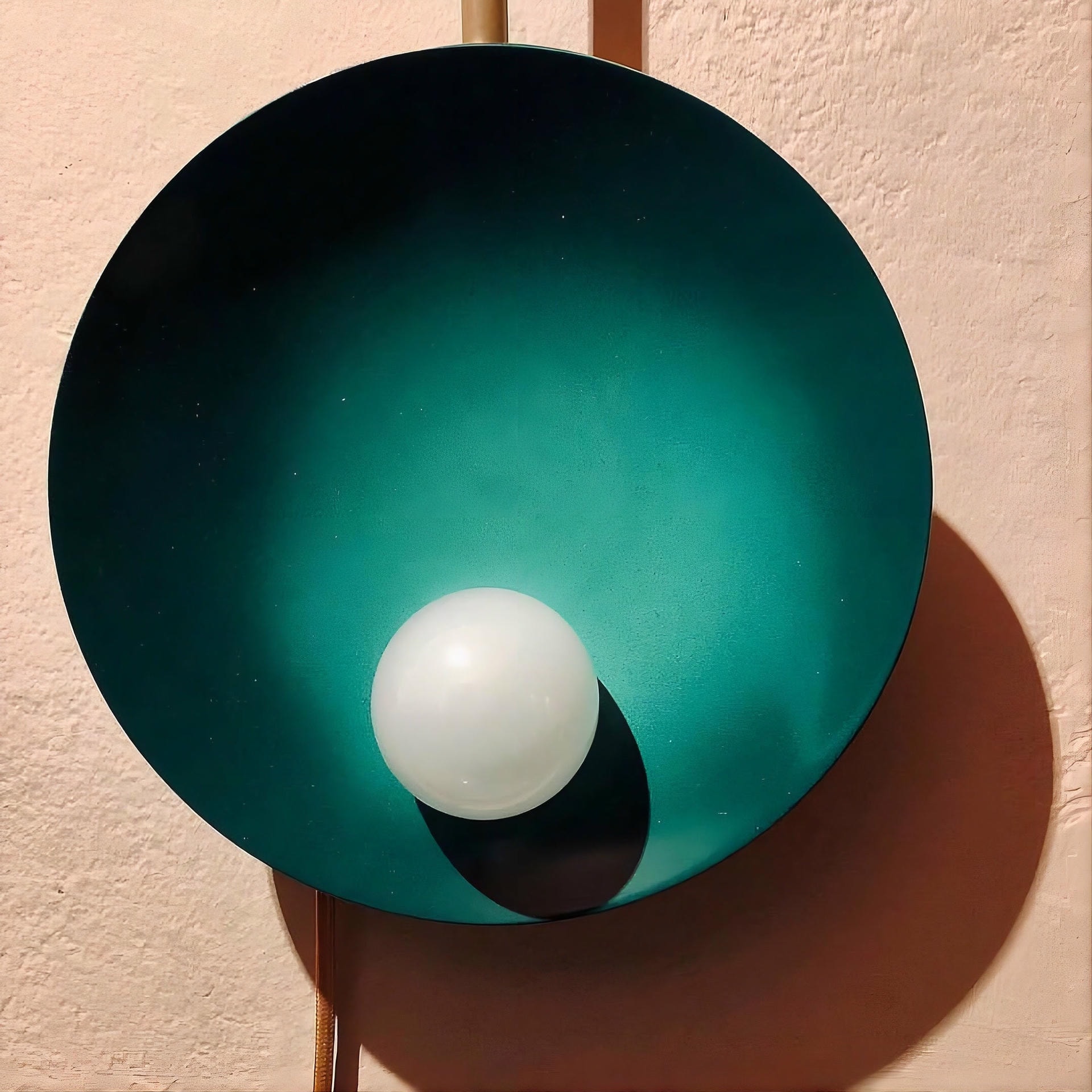 Luxury Modern Handcrafted Burgundy Ceiling Mounted Lamp Oyster by Carla Baz 10