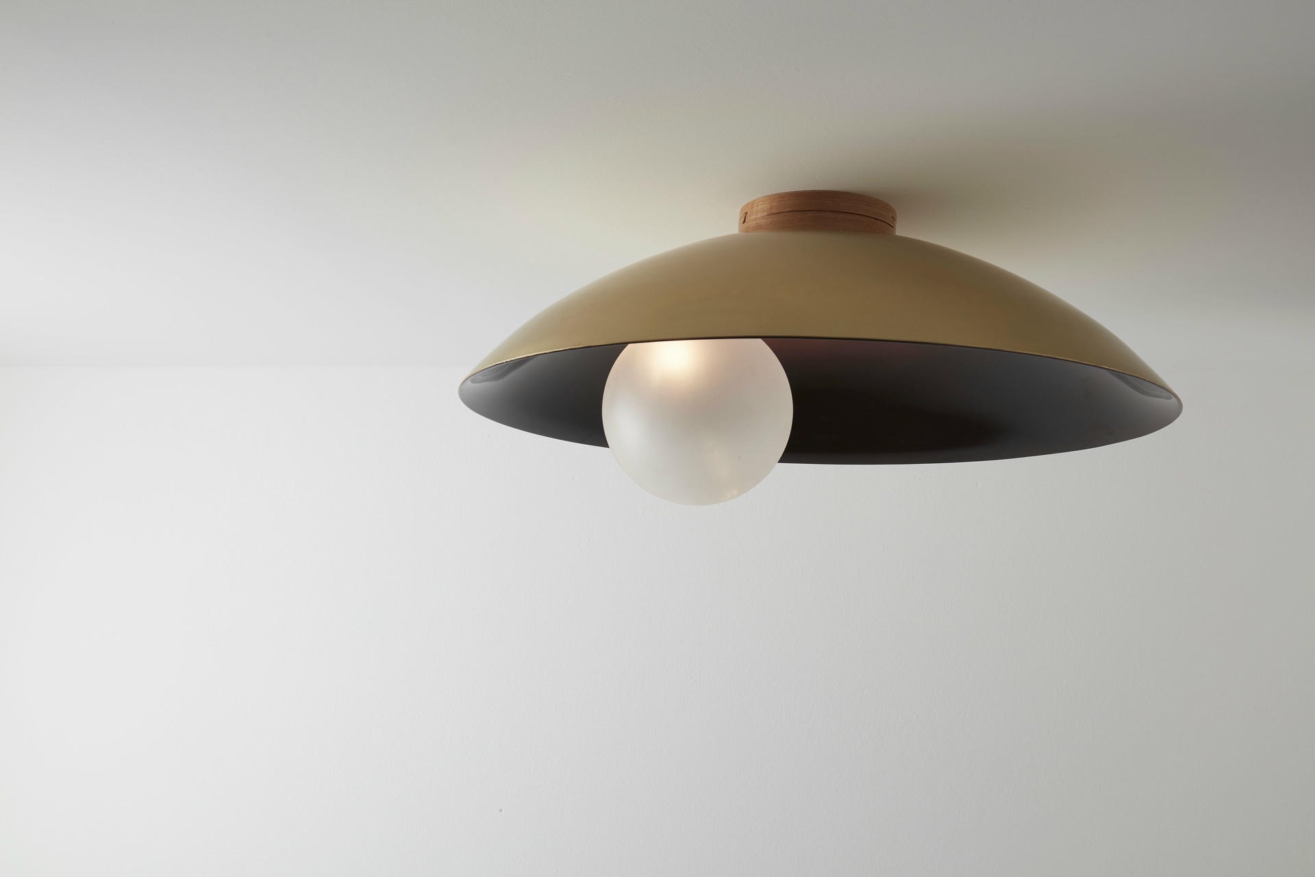 Luxury Modern Handcrafted Burgundy Ceiling Mounted Lamp Oyster by Carla Baz 3
