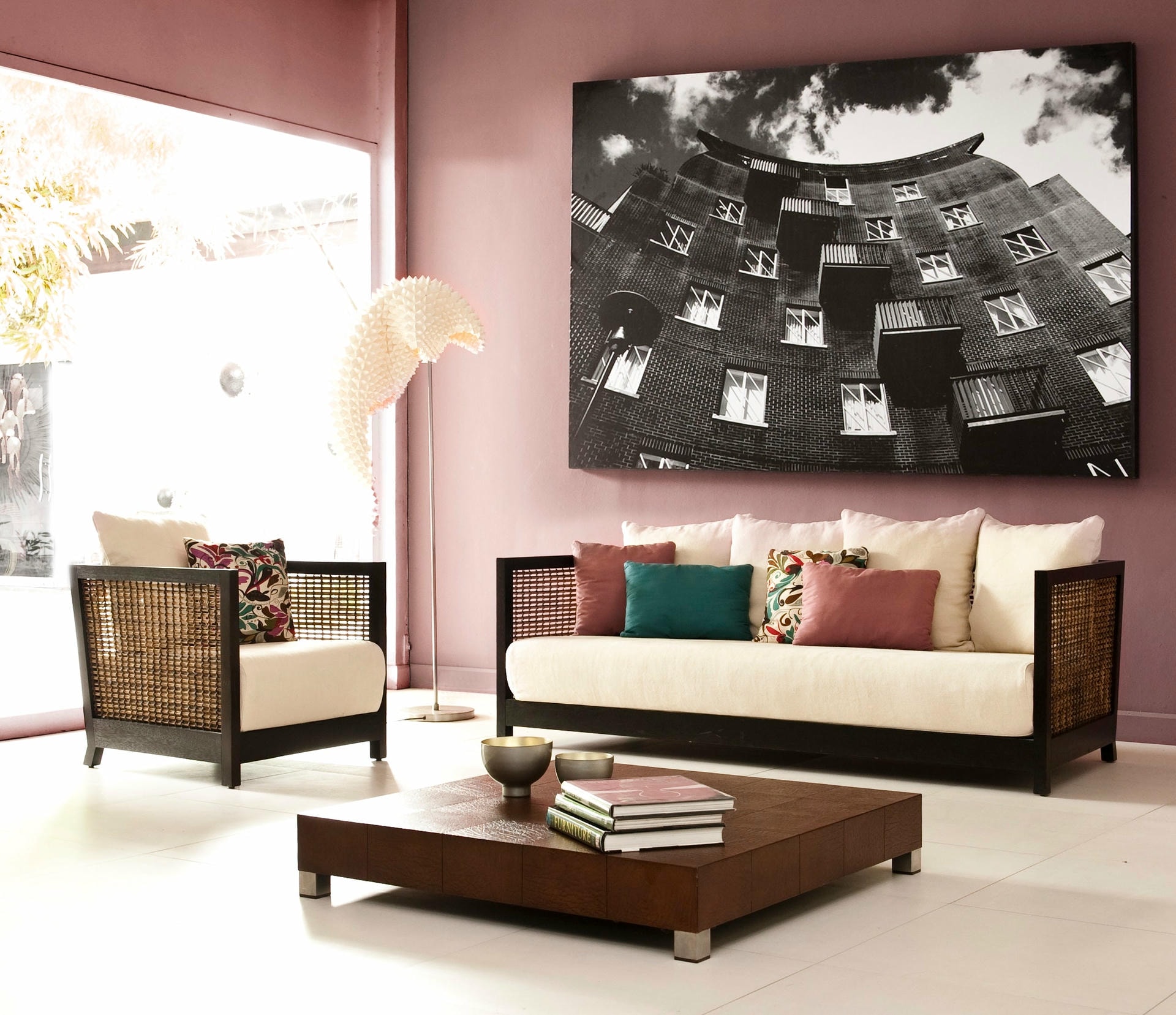 Maple Lowback Suzy Wong Sofa by Kenneth Cobonpue 4