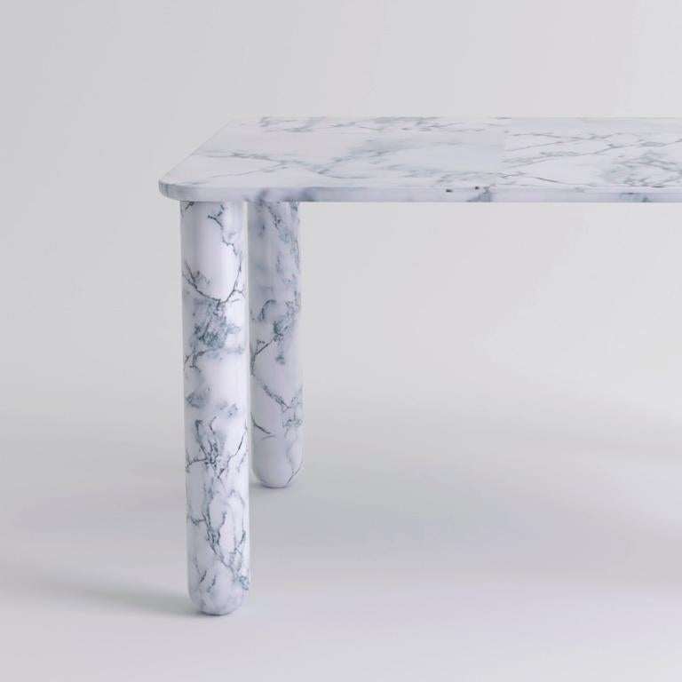 Medium White Marble Sunday Dining Table Jean Baptiste Souletie 2
