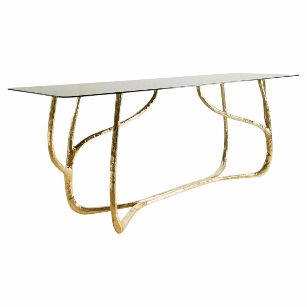 Molars Console Contemporary Sculptural Brass by Misaya 1