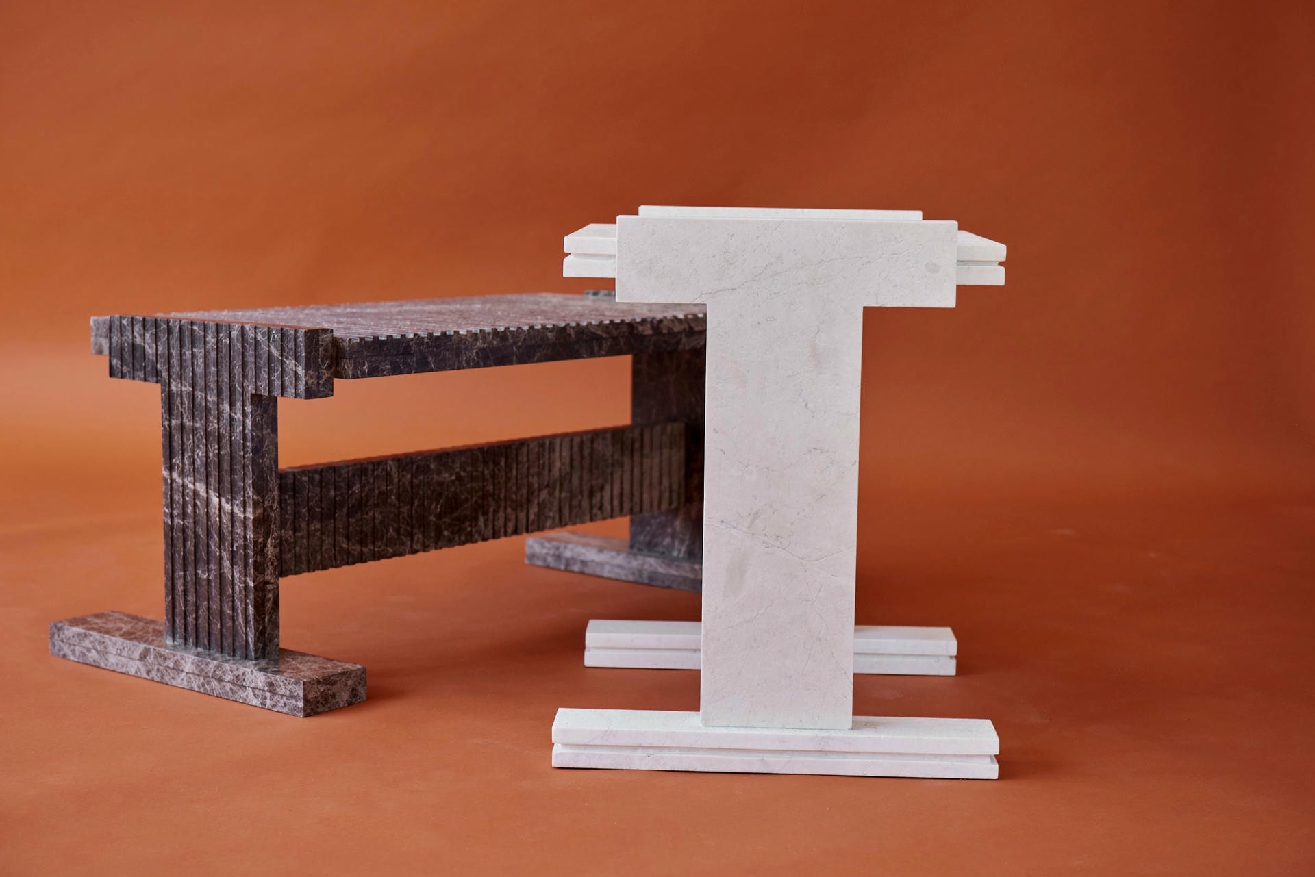 Olivia Emperador Neave Coffee Table by Nish Studio 6