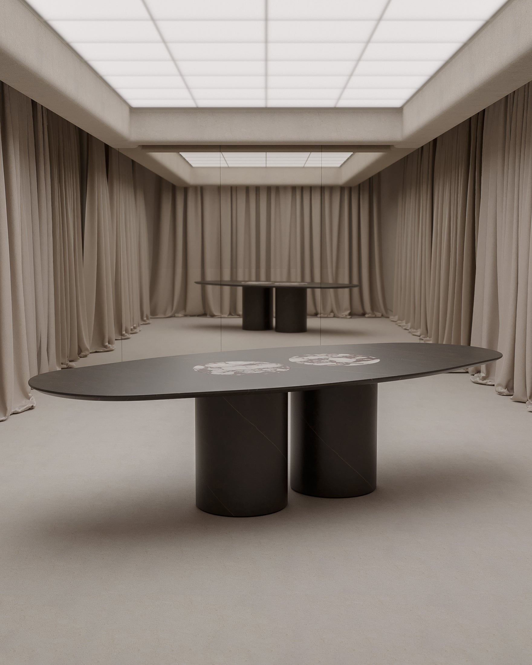 Salvante D1 Dining Table by Piotr Dabrowa Marble Nero Calatorao 4