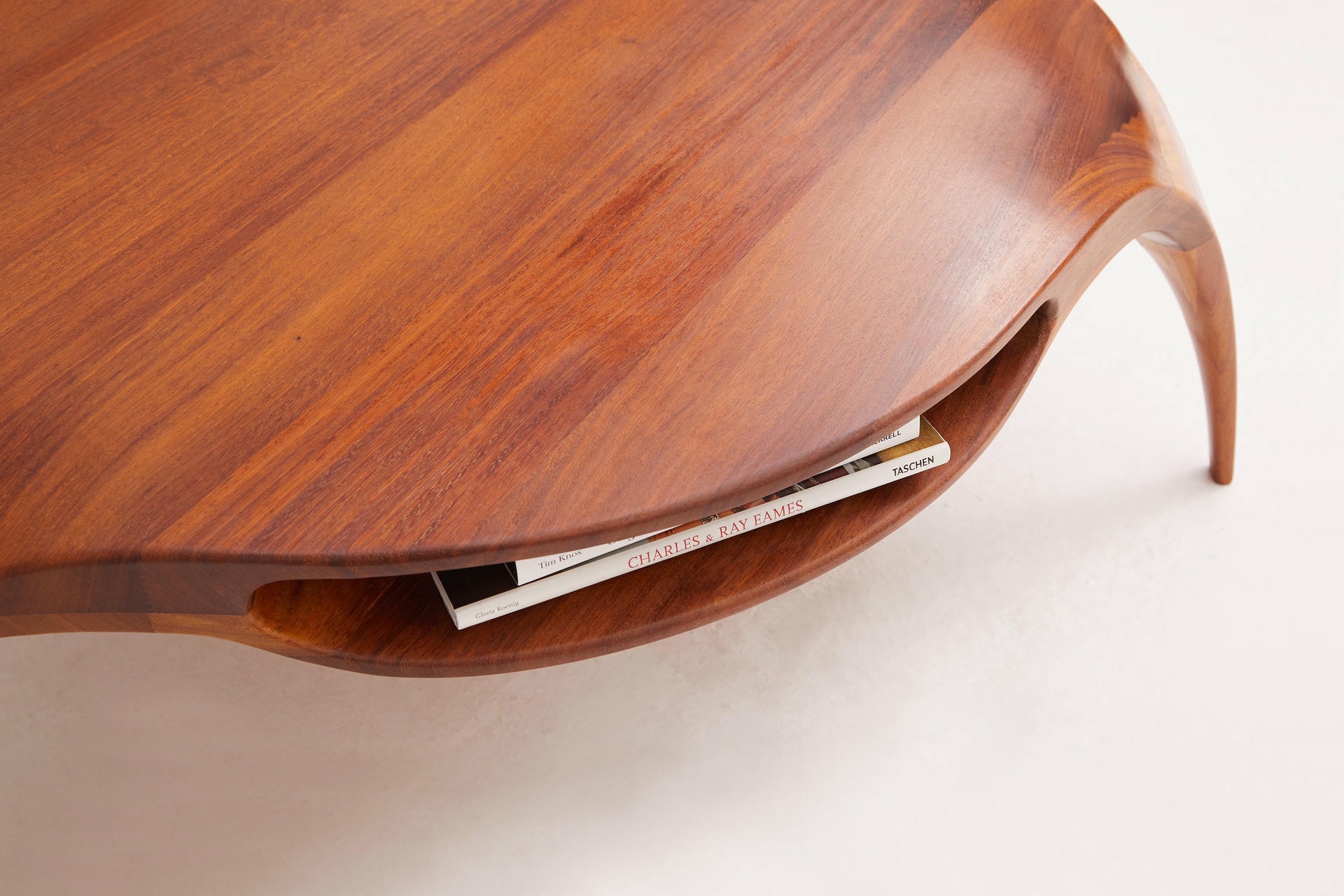 Sankao Coffee Table in Iroko Wood by Henka Lab 7