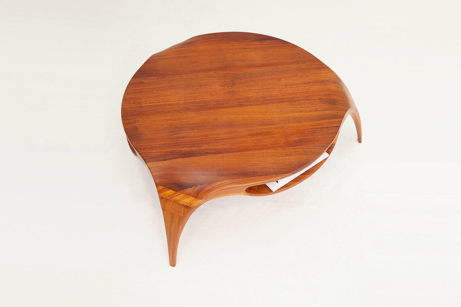 Sankao Coffee Table in Iroko Wood by Henka Lab 8