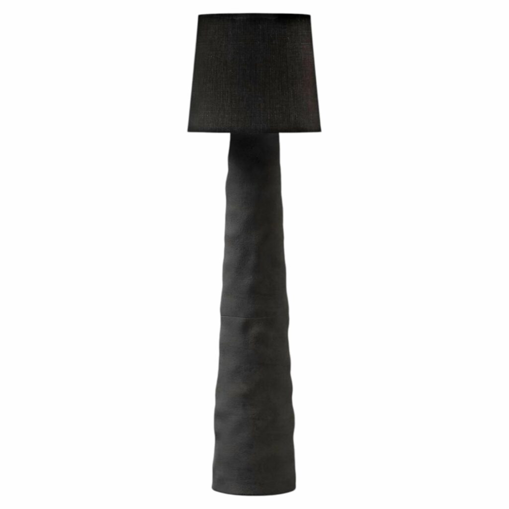 Sculpted Clay Floor Lamp by Faina 1
