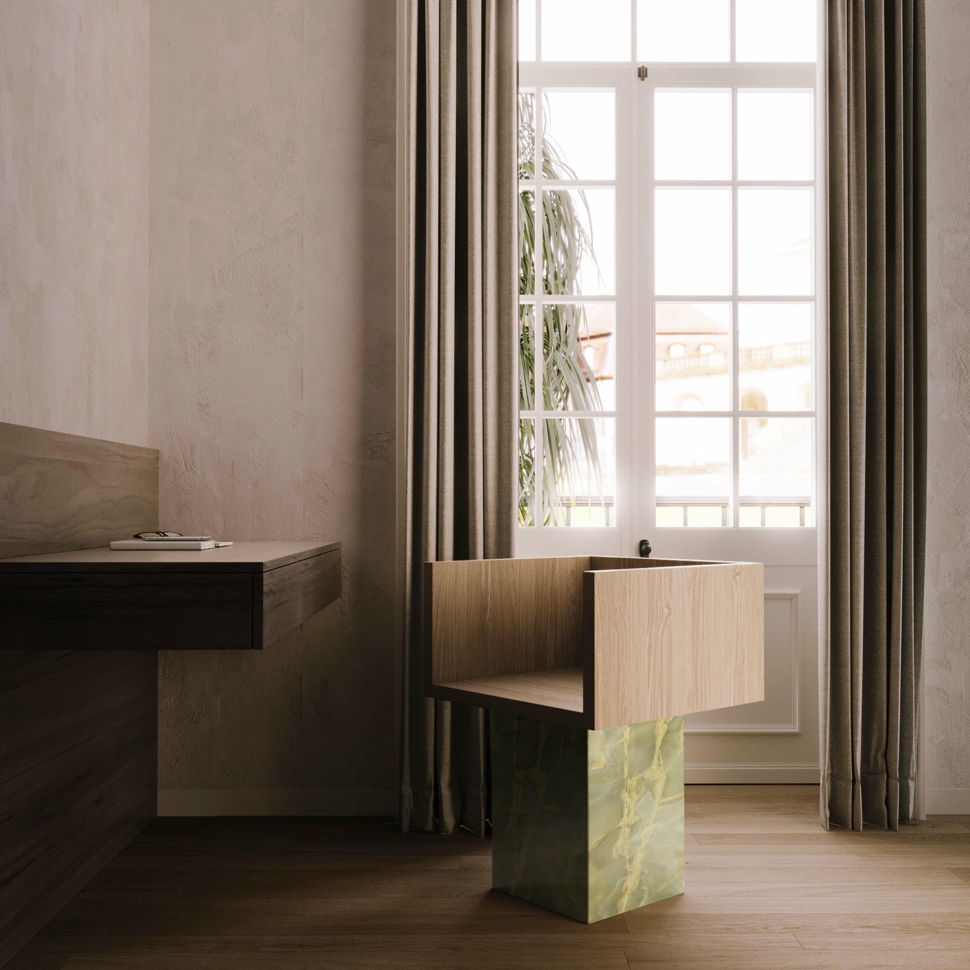 Trono Onyx Green Persian Chair by Lisa Franzen 7