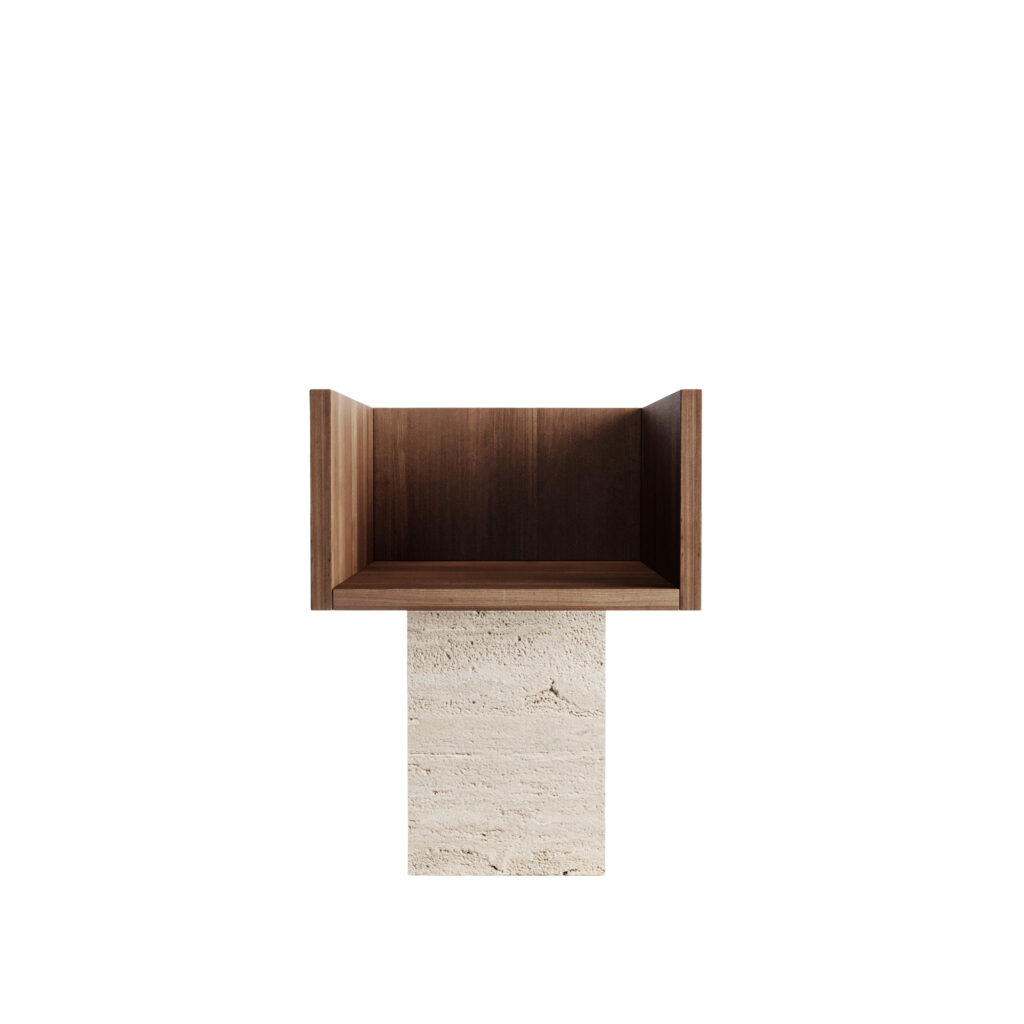 Trono Travertine Classico Romano Chair by Lisa Franzen 1