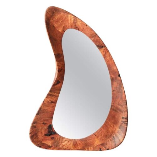 Unique Handmade Walnut Portal Mirror by Maxime Goleo 1