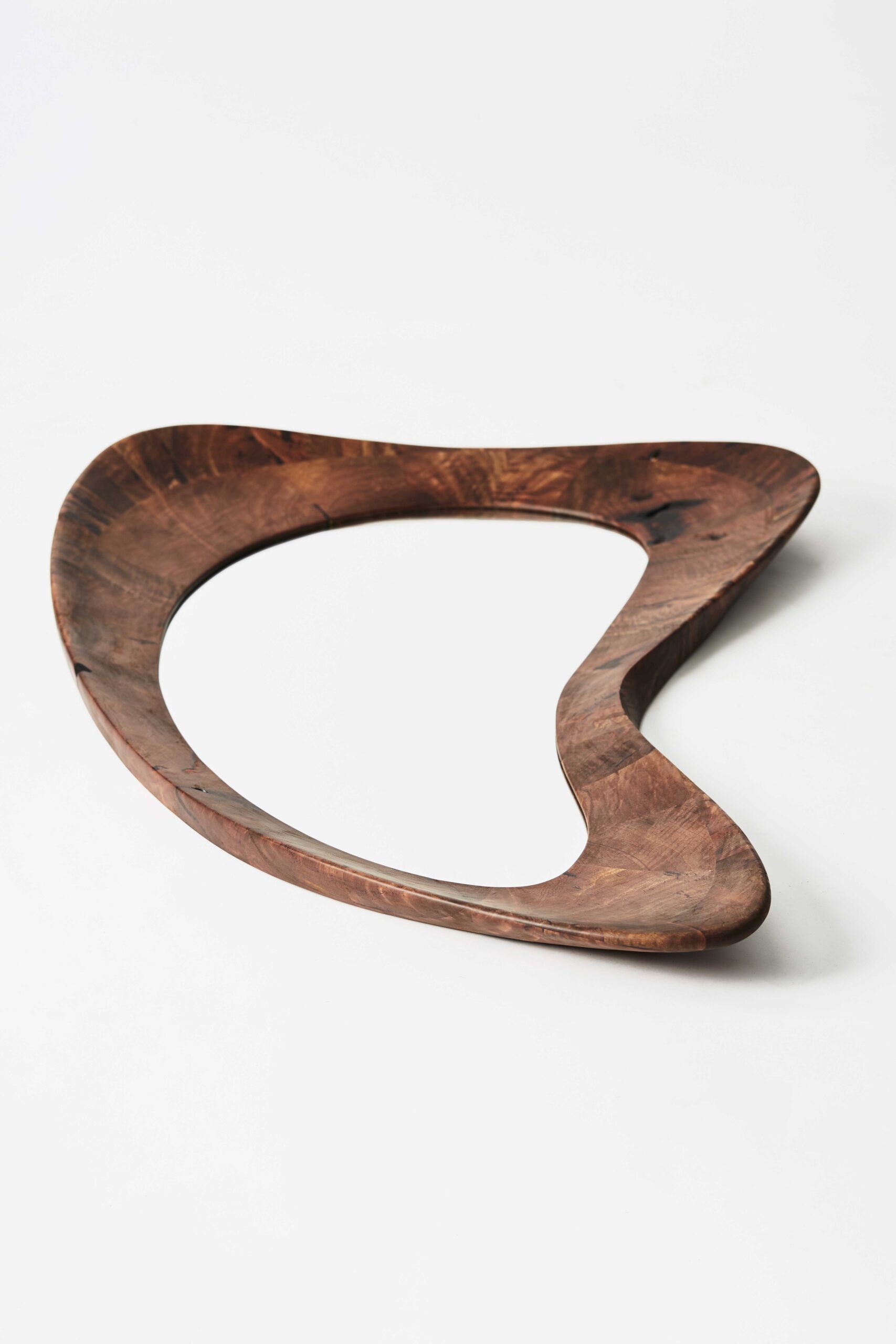 Unique Handmade Walnut Portal Mirror by Maxime Goléo 4