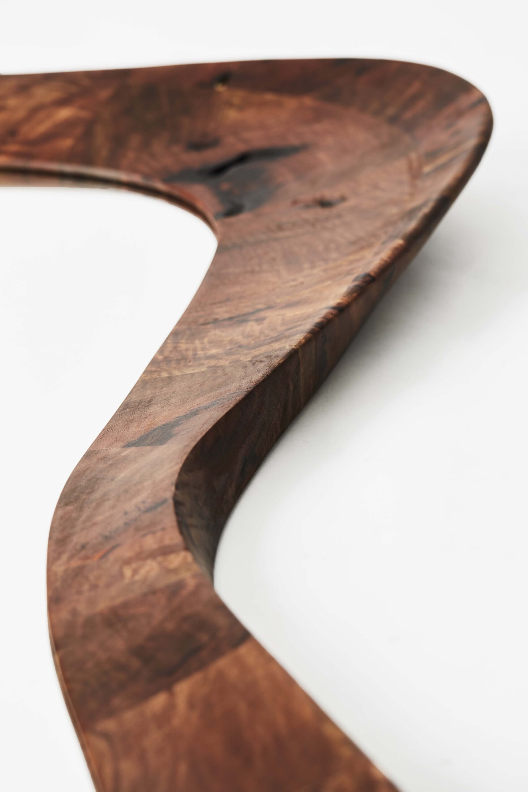 Unique Handmade Walnut Portal Mirror by Maxime Goléo 6