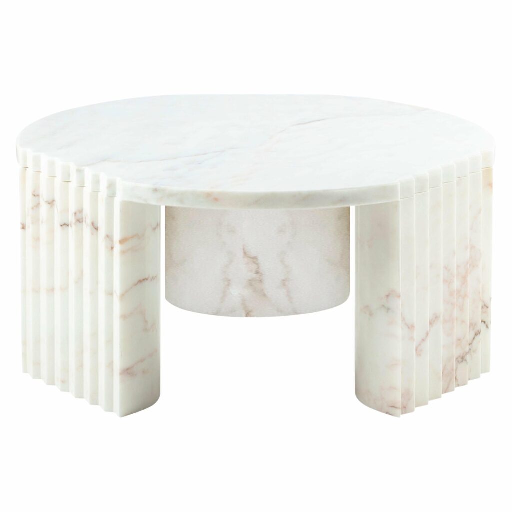 Unique Marble Caravel Center Table by Collector 1