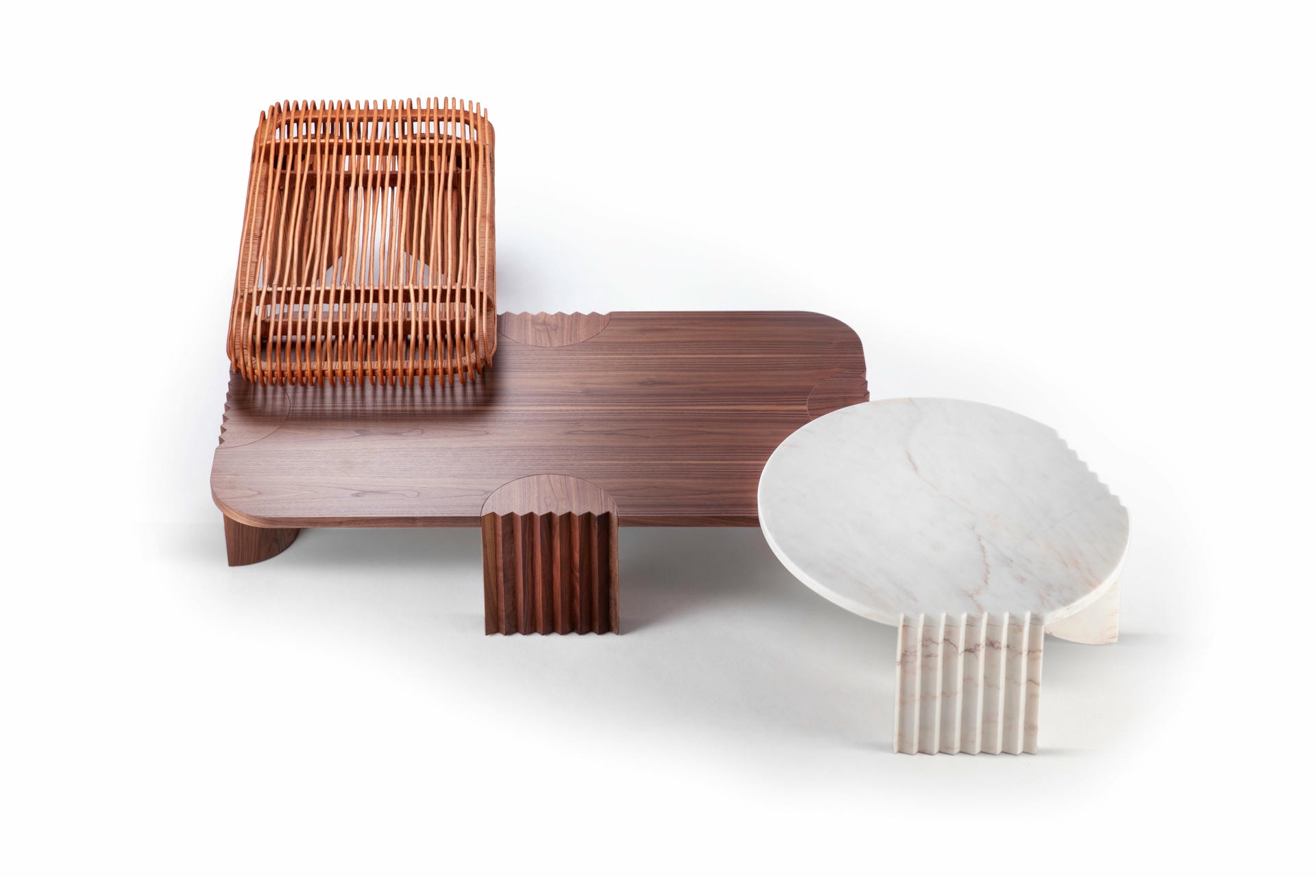 Unique Marble Caravel Center Table by Collector 7