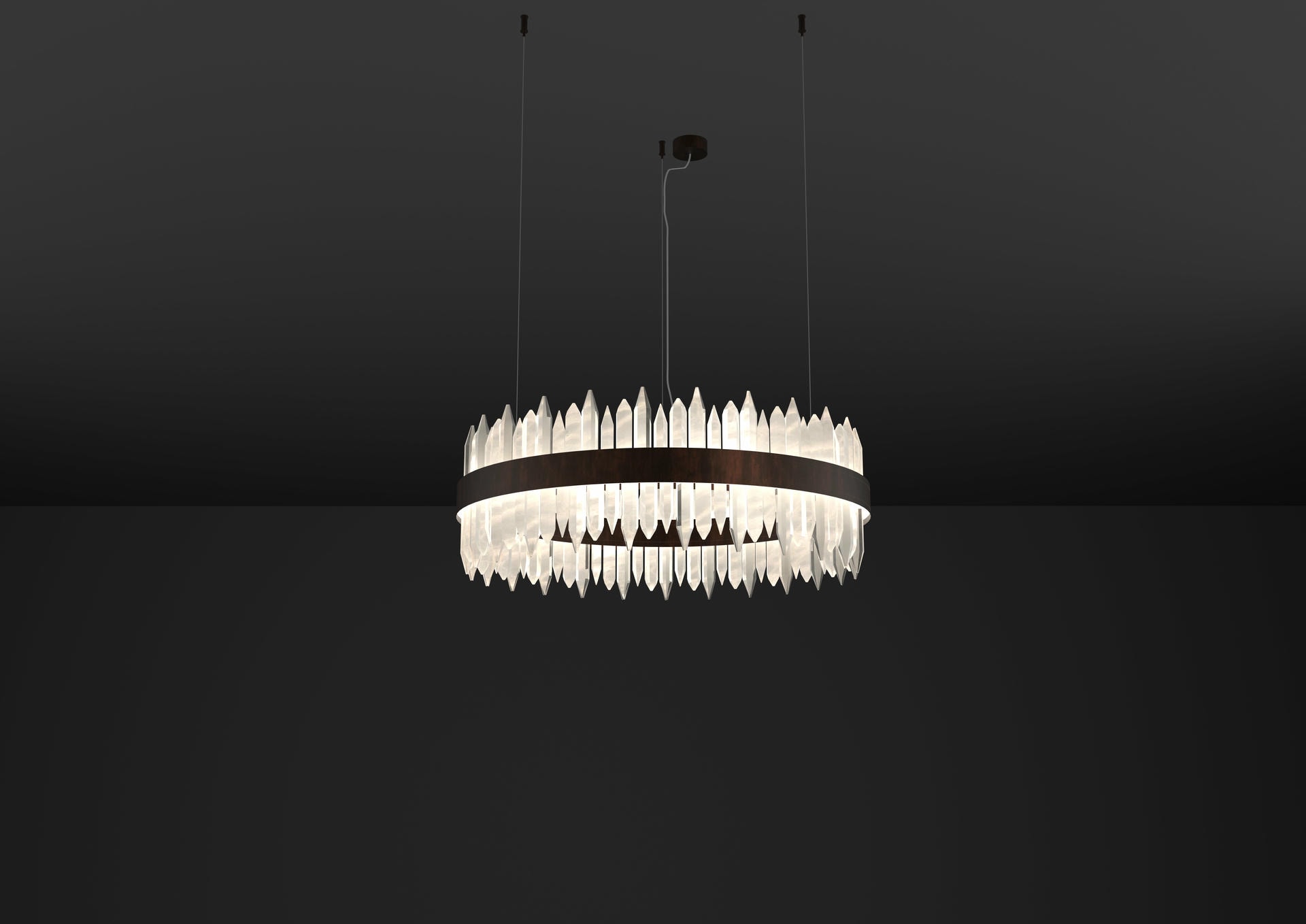 Urano Ruggine of Florence 100 Pendant Light 2 by Alabastro Italiano 2