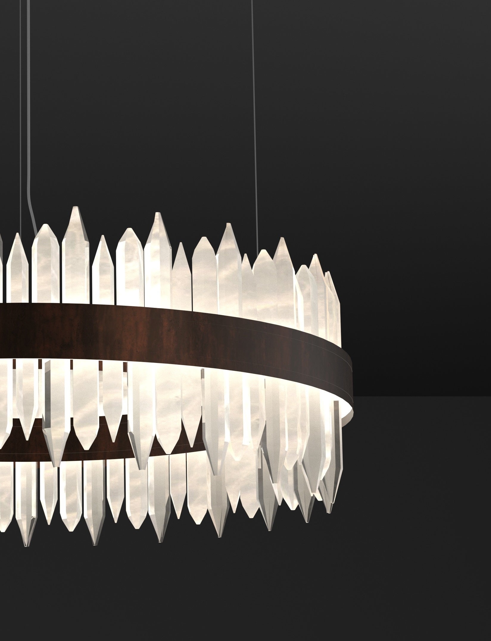 Urano Ruggine of Florence 100 Pendant Light 2 by Alabastro Italiano 4