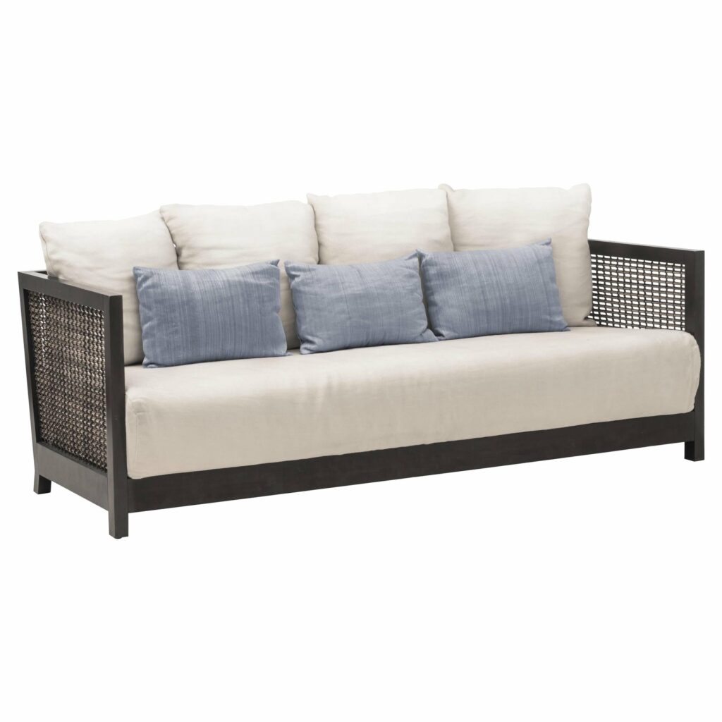 Walnut Lowback Suzy Wong Sofa by Kenneth Cobonpue 1
